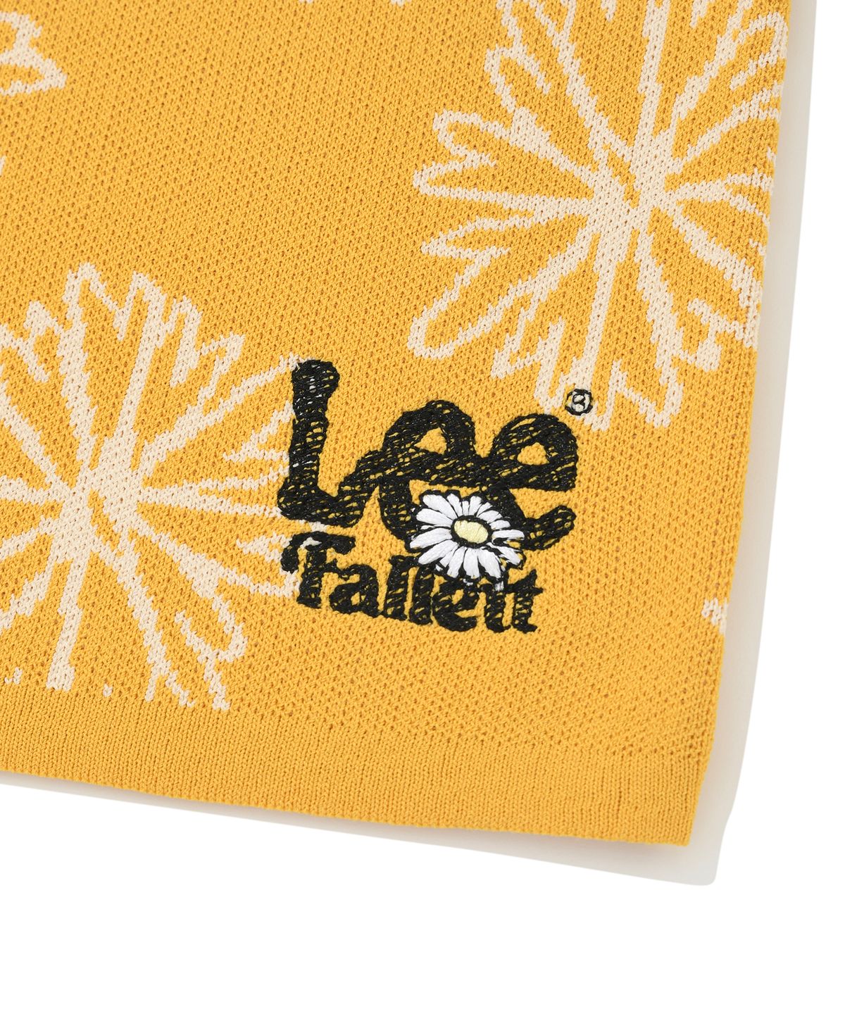 팔렛(FALLETT) [FallettXLee] 플라워 니트 스커트 옐로우