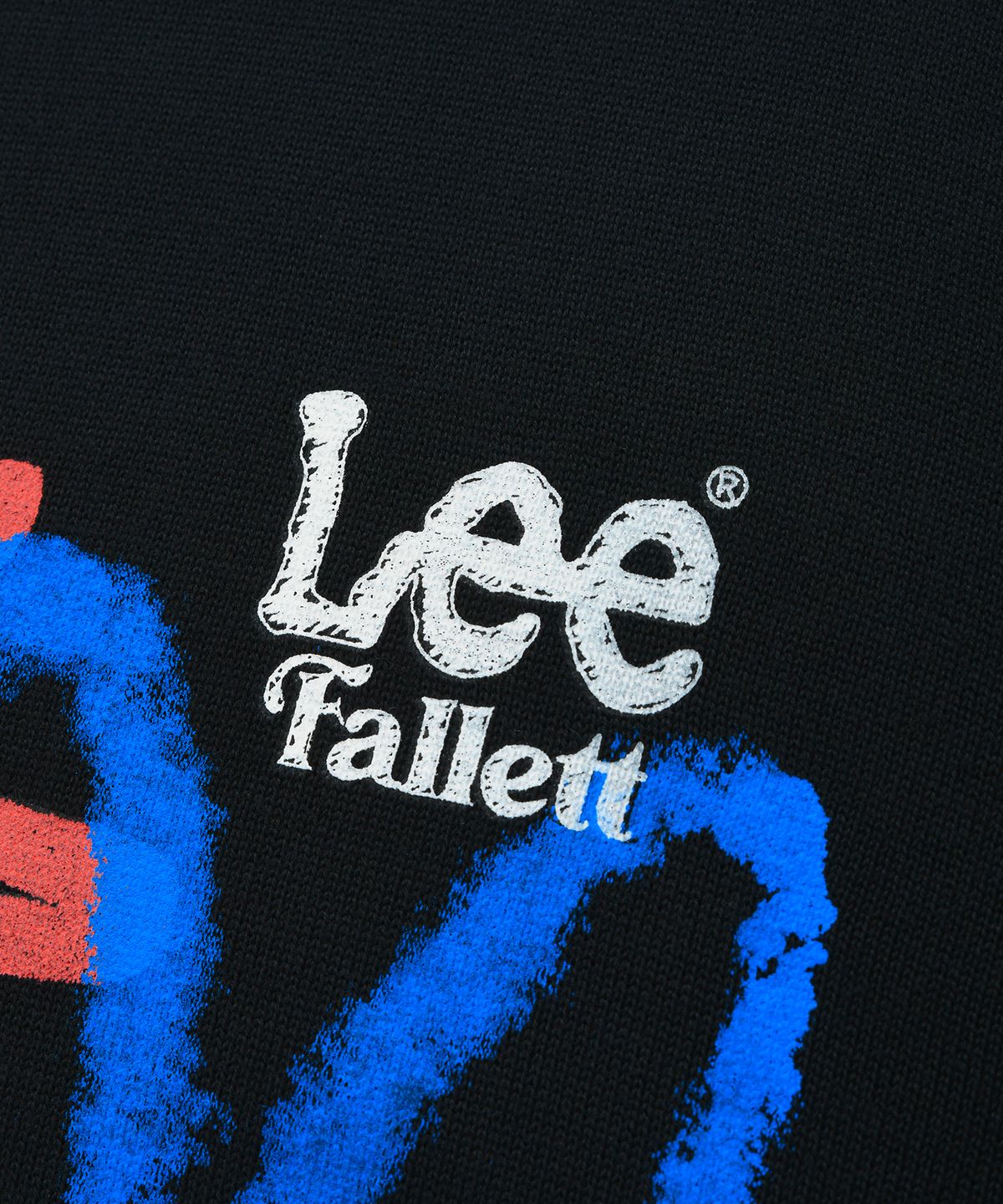 팔렛(FALLETT) [FallettXLee] 스프레이 프린트 니트 블랙