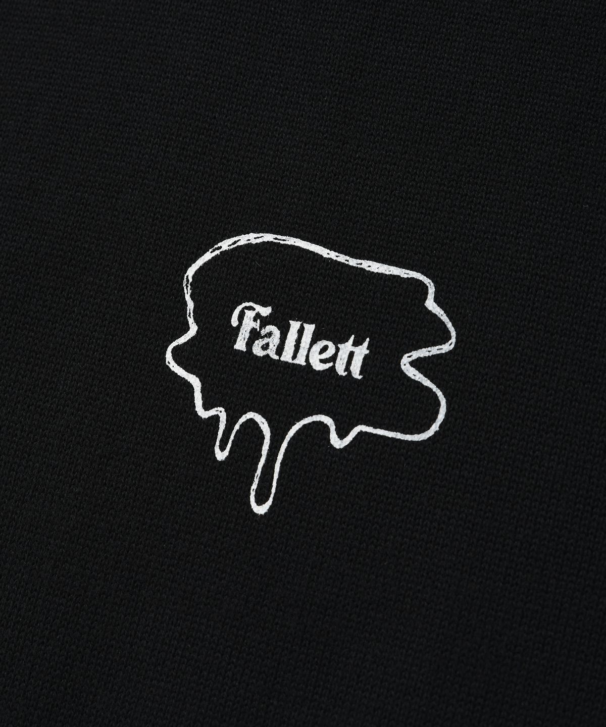 팔렛(FALLETT) [FallettXLee] 스프레이 프린트 니트 블랙