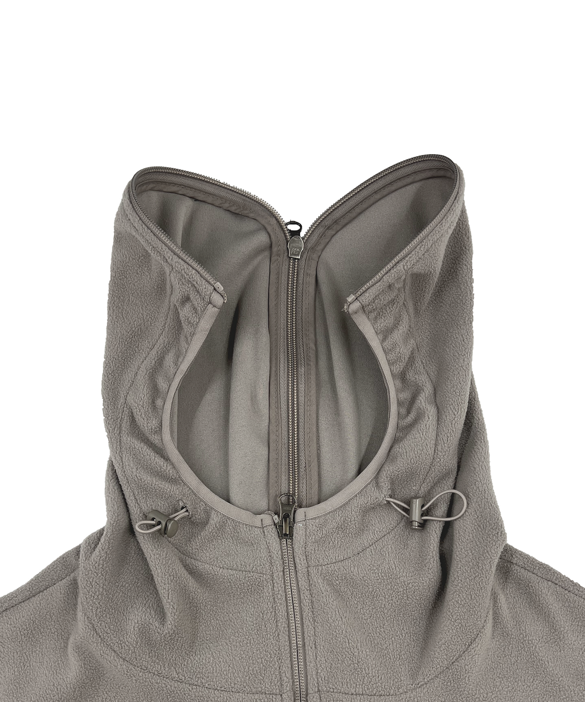 그레일즈(GRAILZ) GEOMETRY SPLIT ZIP HOODIE [TAN]