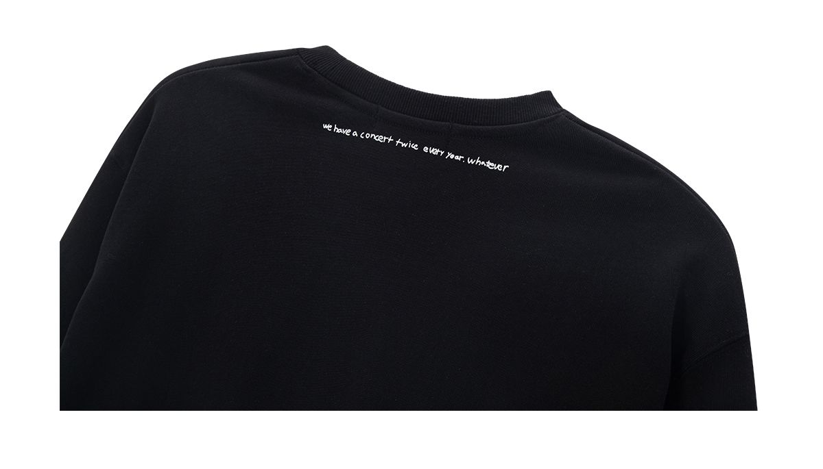 조거쉬(JOEGUSH) My dog is Rockstar Sweatshirts (Black)