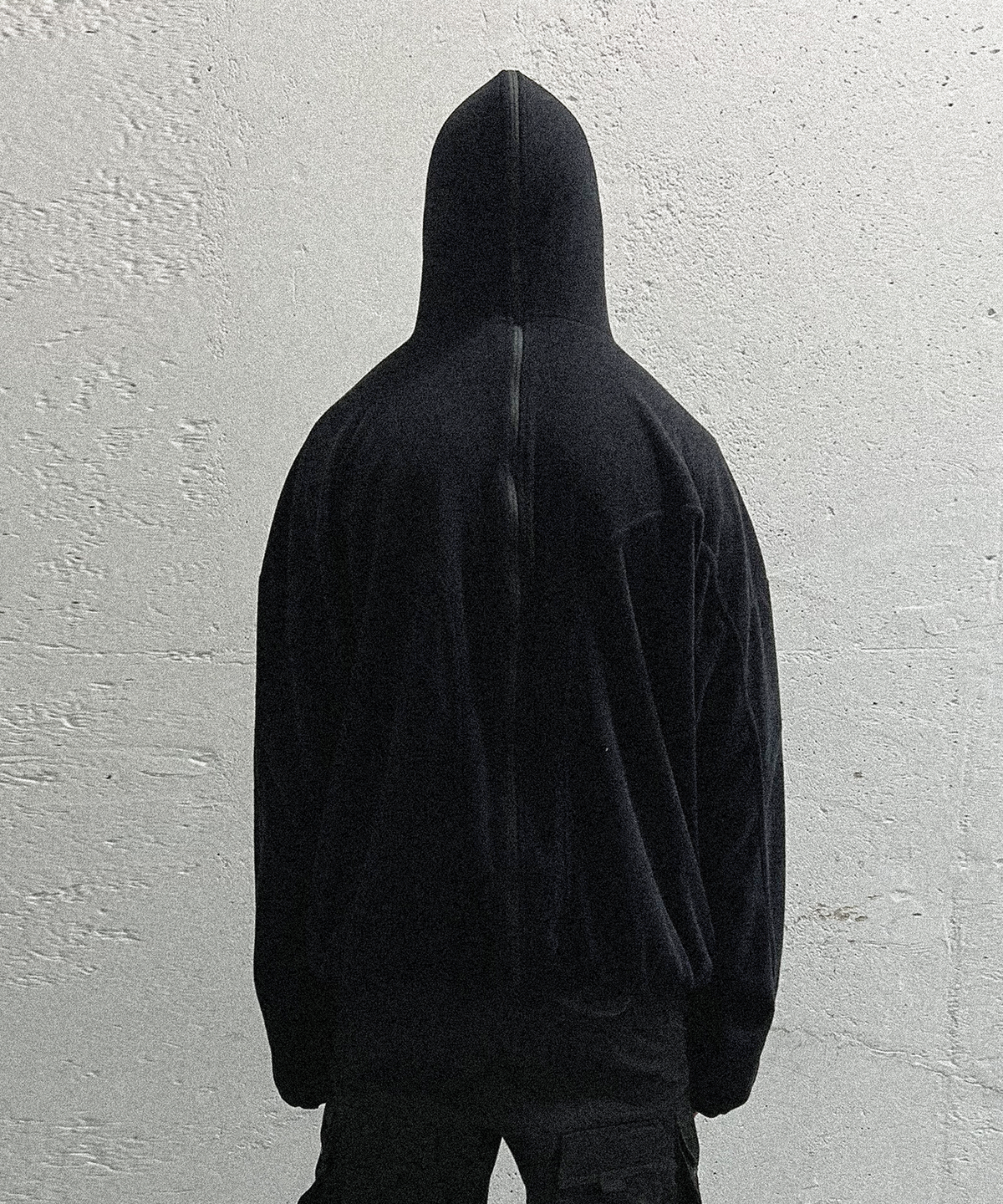 그레일즈(GRAILZ) GEOMETRY SPLIT ZIP HOODIE [BLACK]