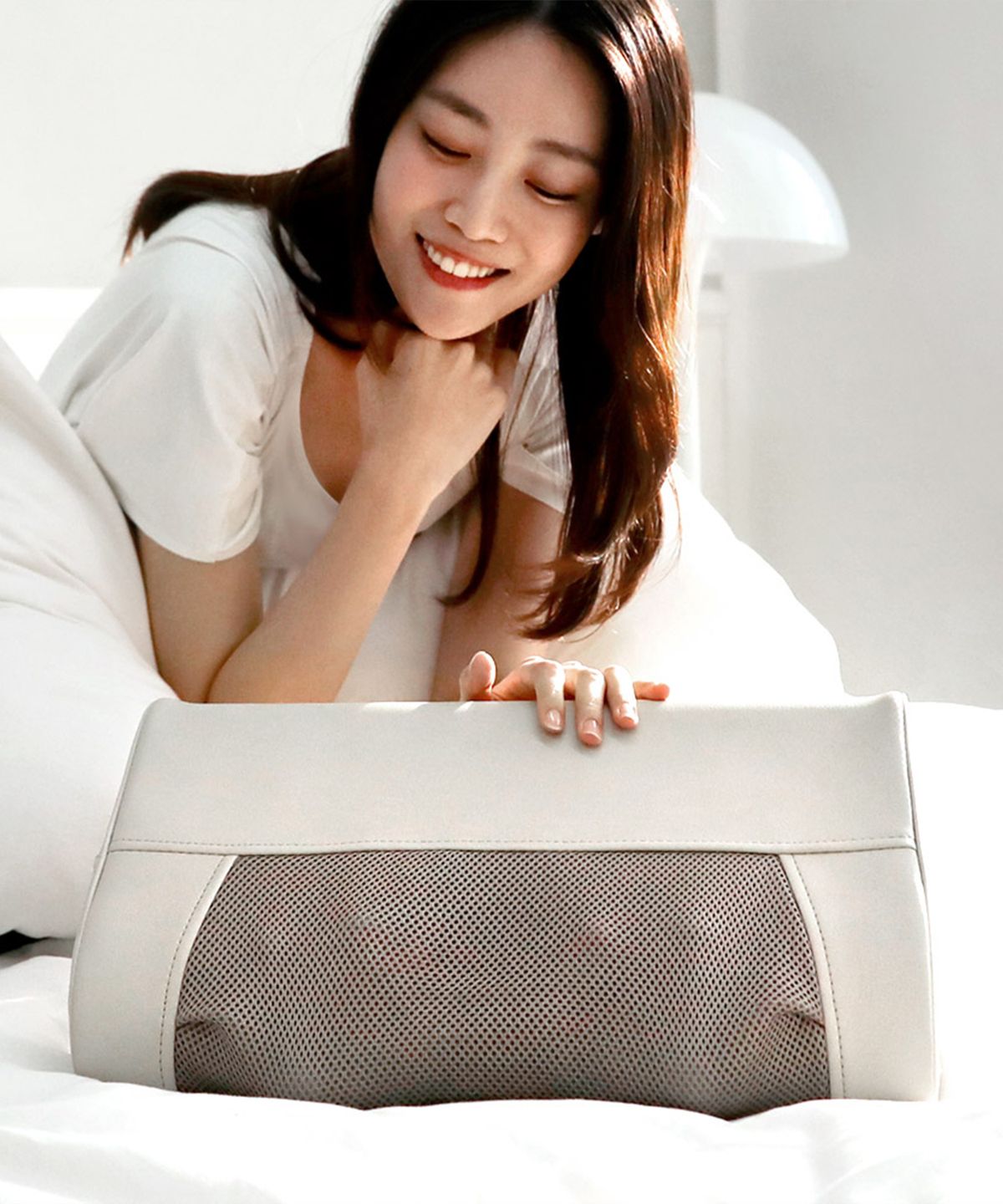 오아(OA) 굿모닝 베개 무선 목 어깨 안마기