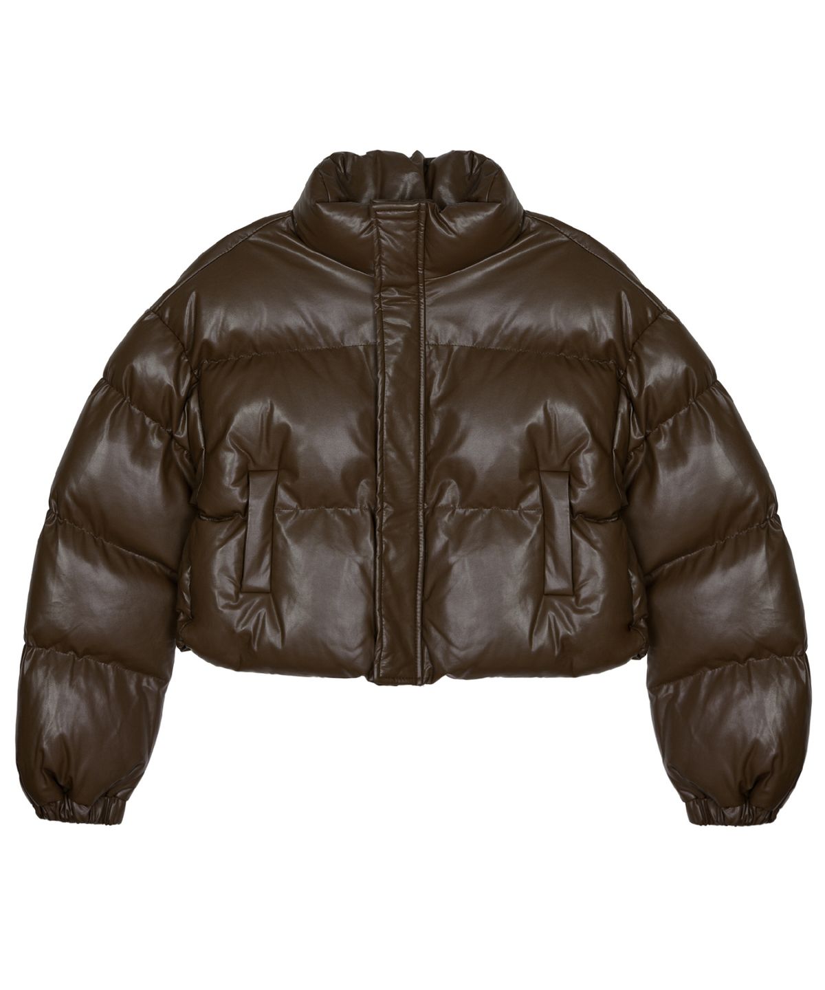 닉앤니콜(NICK&NICOLE) PREMIUM FAUX LEATHER CROP PADDING_3 COLOR
