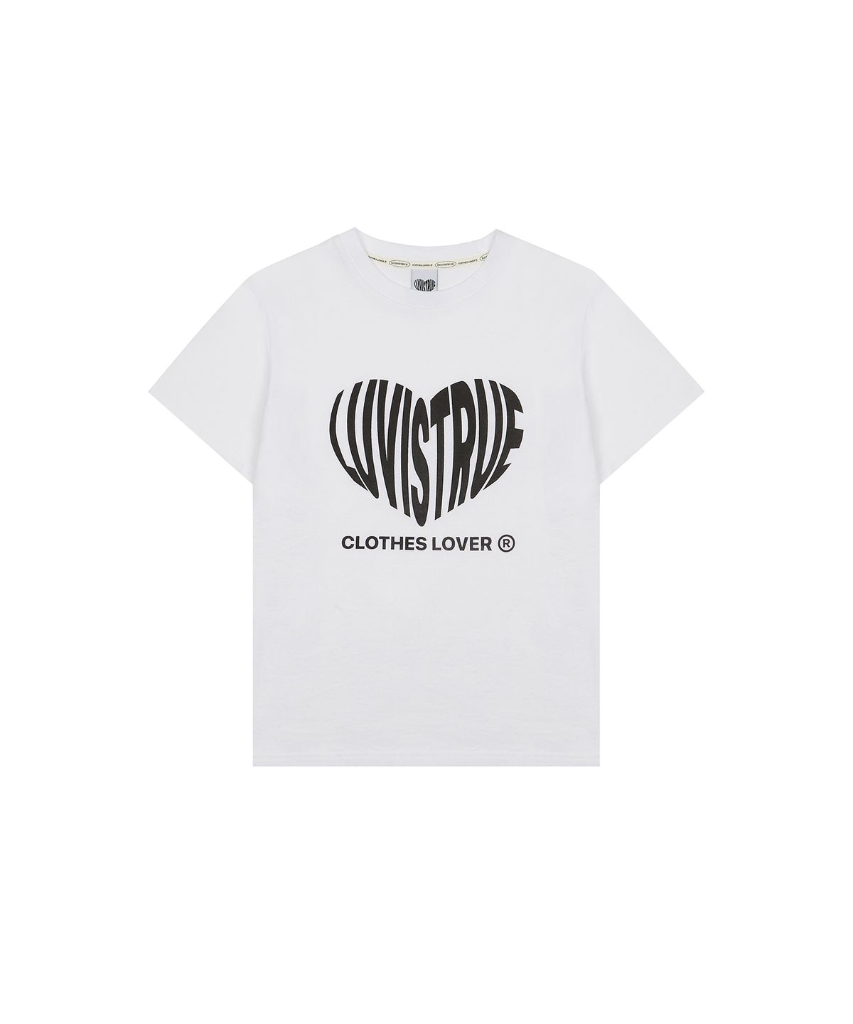 러브이즈트루(LUVISTRUE) SU HEART LOGO TEE(2COLOR)