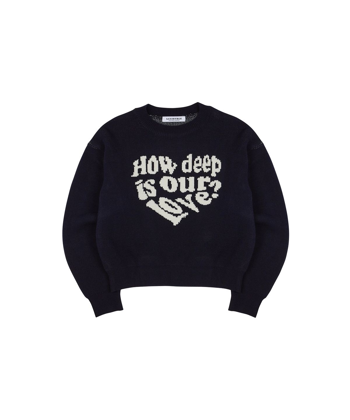 러브이즈트루(LUVISTRUE) MZ LOVE KNIT(NAVY)