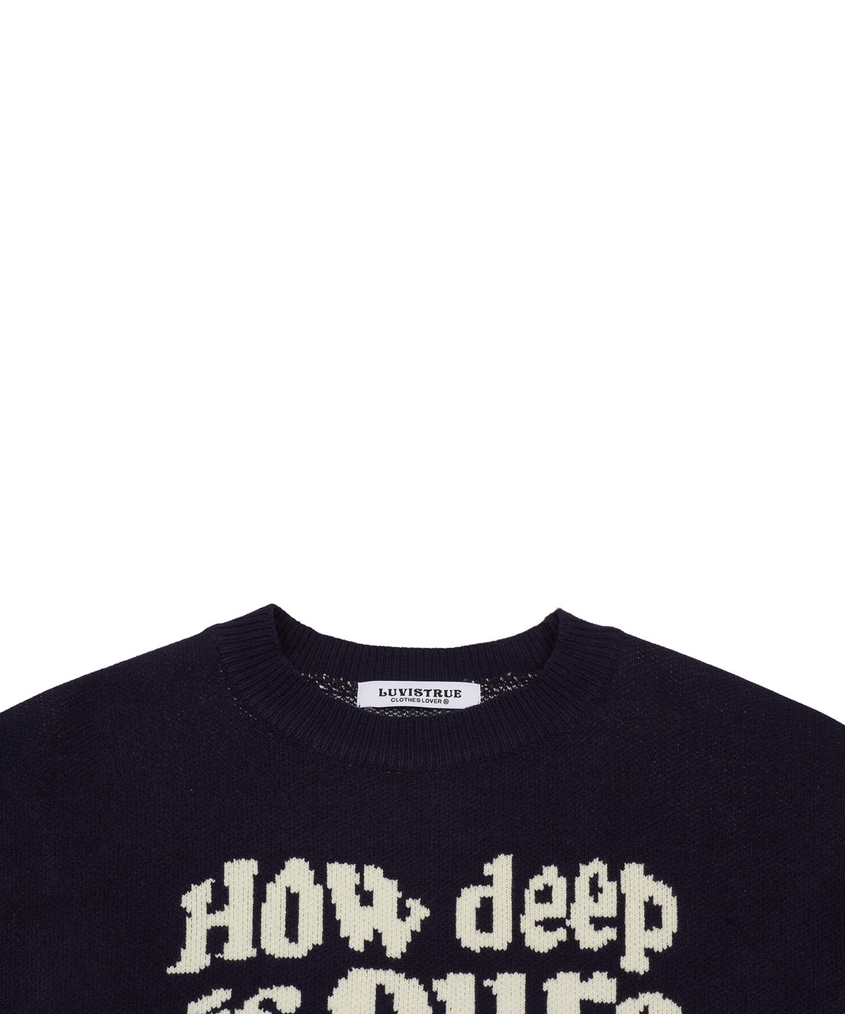 러브이즈트루(LUVISTRUE) MZ LOVE KNIT(NAVY)