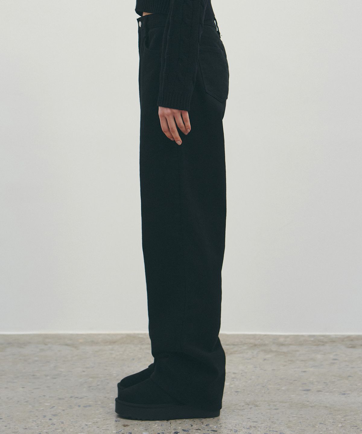 닉앤니콜(NICK&NICOLE) PREMIUM COLORFUL COTTON PANTS_BLACK