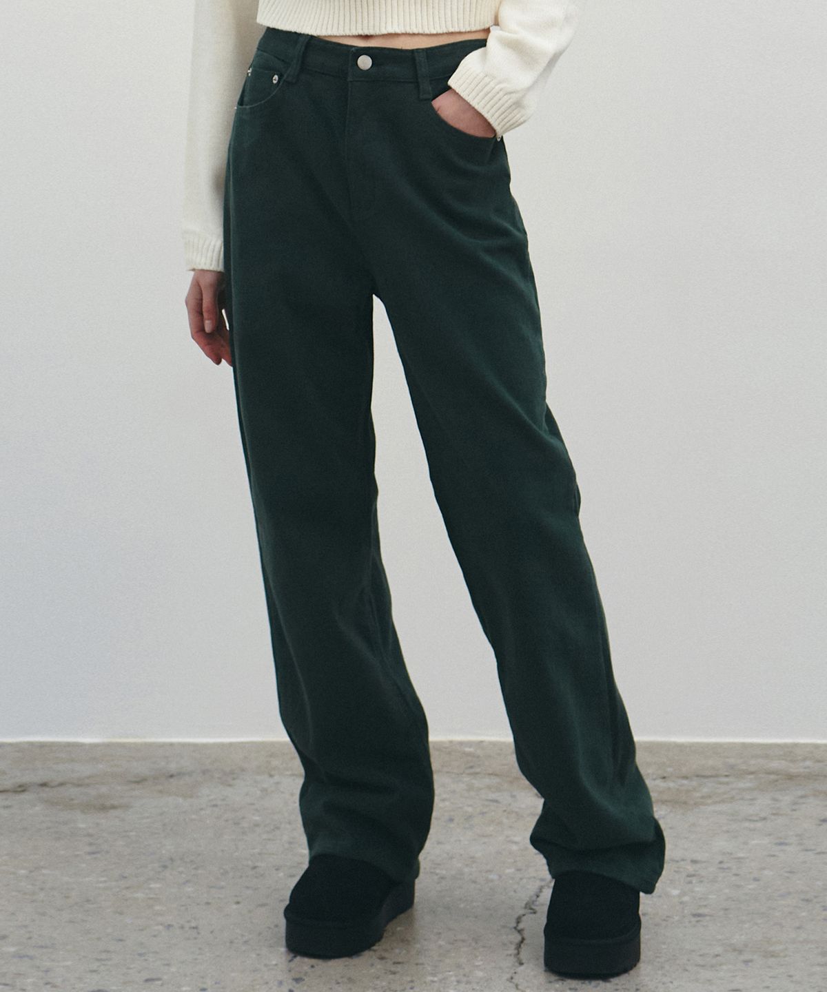 닉앤니콜(NICK&NICOLE) PREMIUM COLORFUL COTTON PANTS_INDI GREEN
