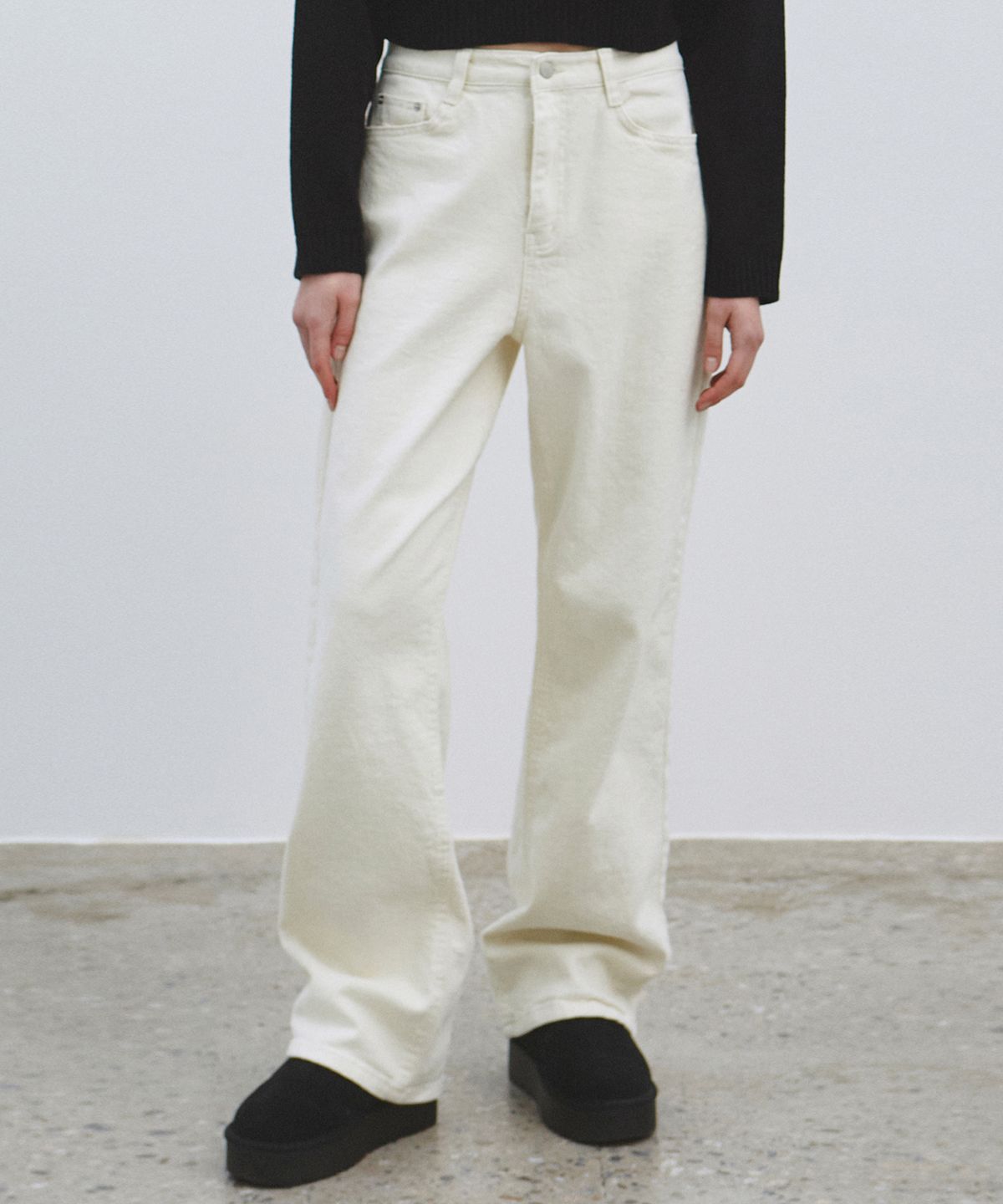 닉앤니콜(NICK&NICOLE) PREMIUM COLORFUL COTTON PANTS_CREAM
