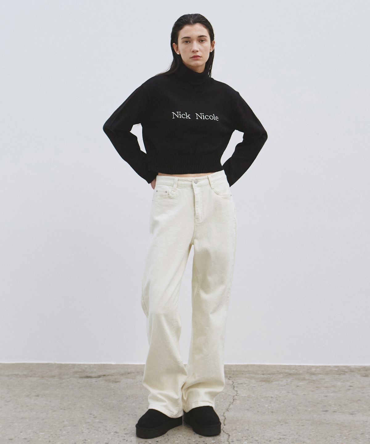 닉앤니콜(NICK&NICOLE) PREMIUM COLORFUL COTTON PANTS_CREAM