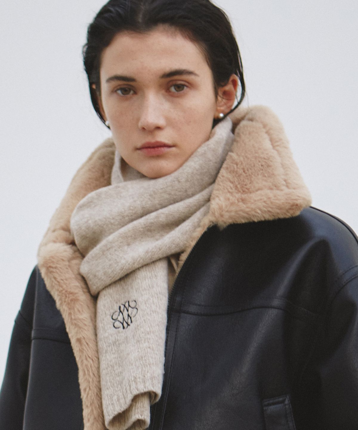 닉앤니콜(NICK&NICOLE) NICOLE PREMIUM WOOL MUFFLER_OATMEAL