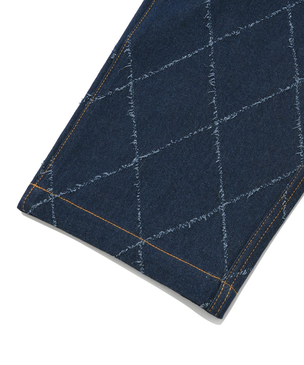 비전스트릿웨어(VISION STREETWEAR) VSW Check Denim Pants Indigo Blue