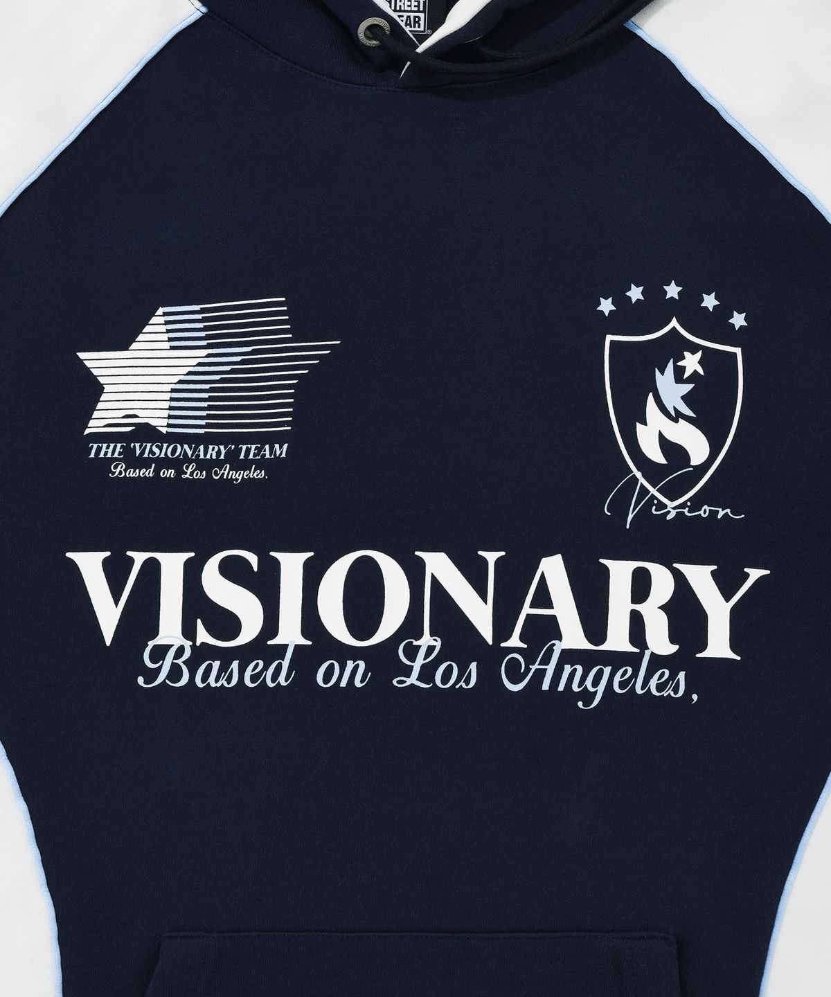 비전스트릿웨어(VISION STREETWEAR) VSW Football Hoodie Navy