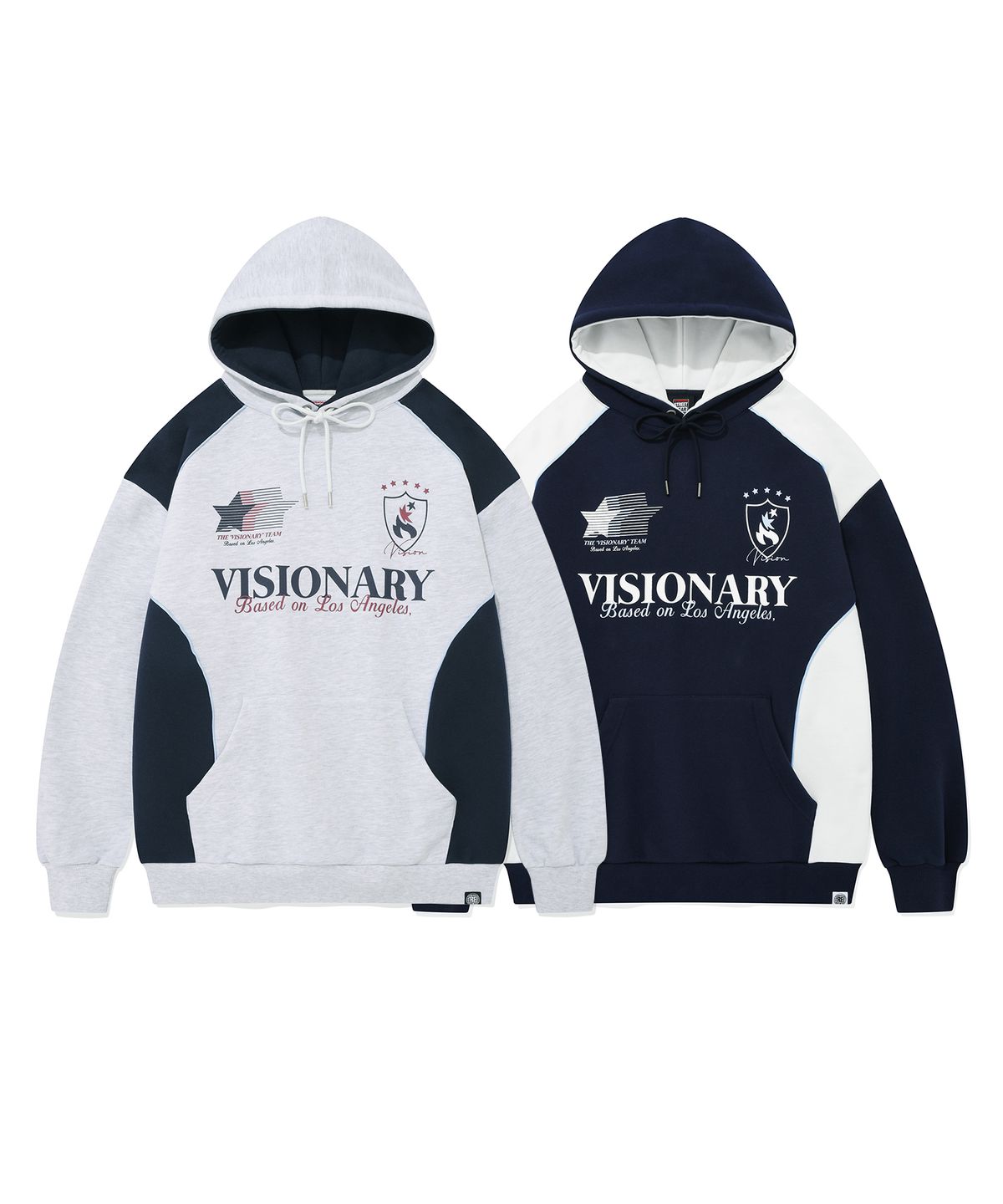 비전스트릿웨어(VISION STREETWEAR) VSW Football Hoodie Navy