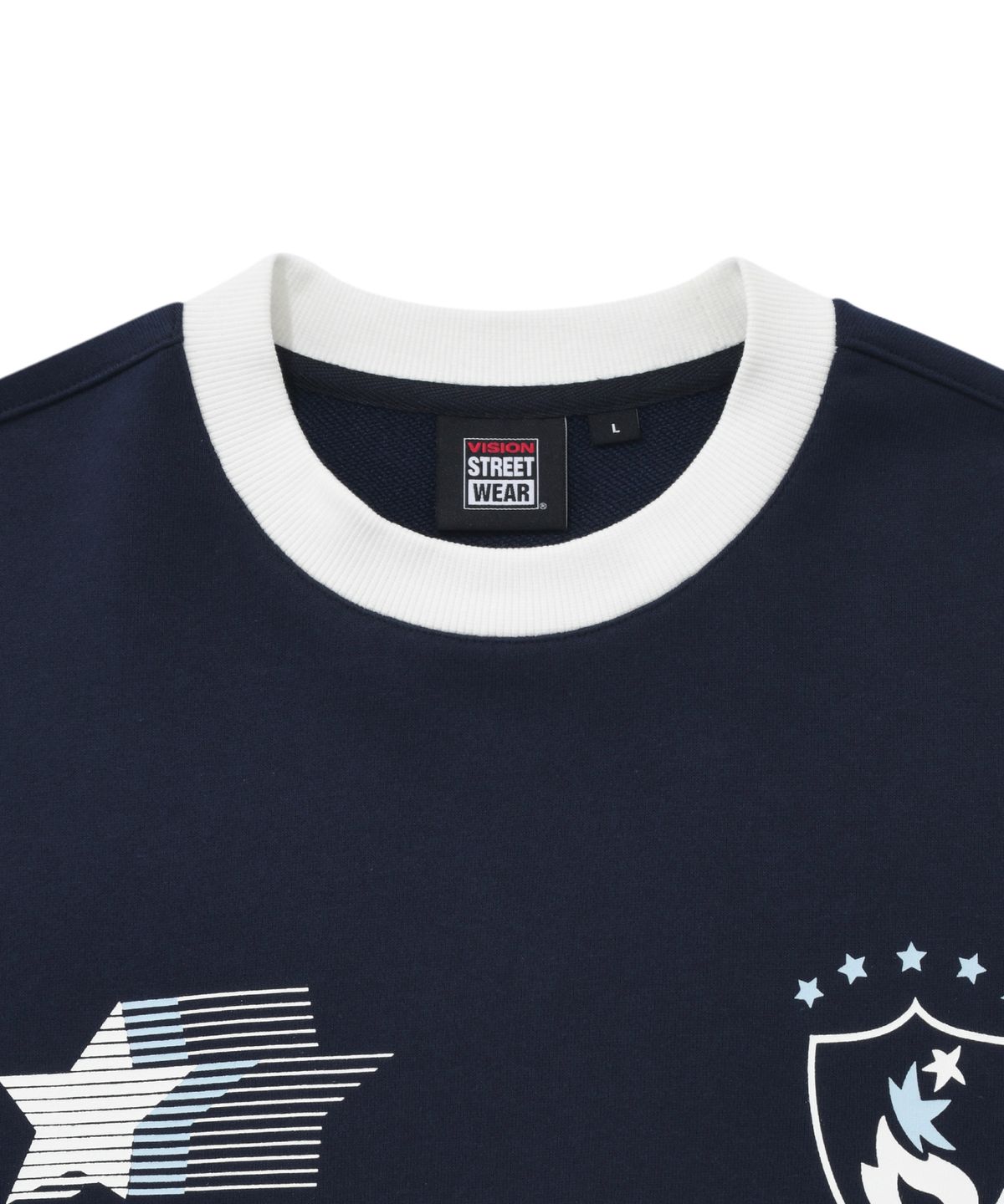 비전스트릿웨어(VISION STREETWEAR) VSW Football Crewneck Navy