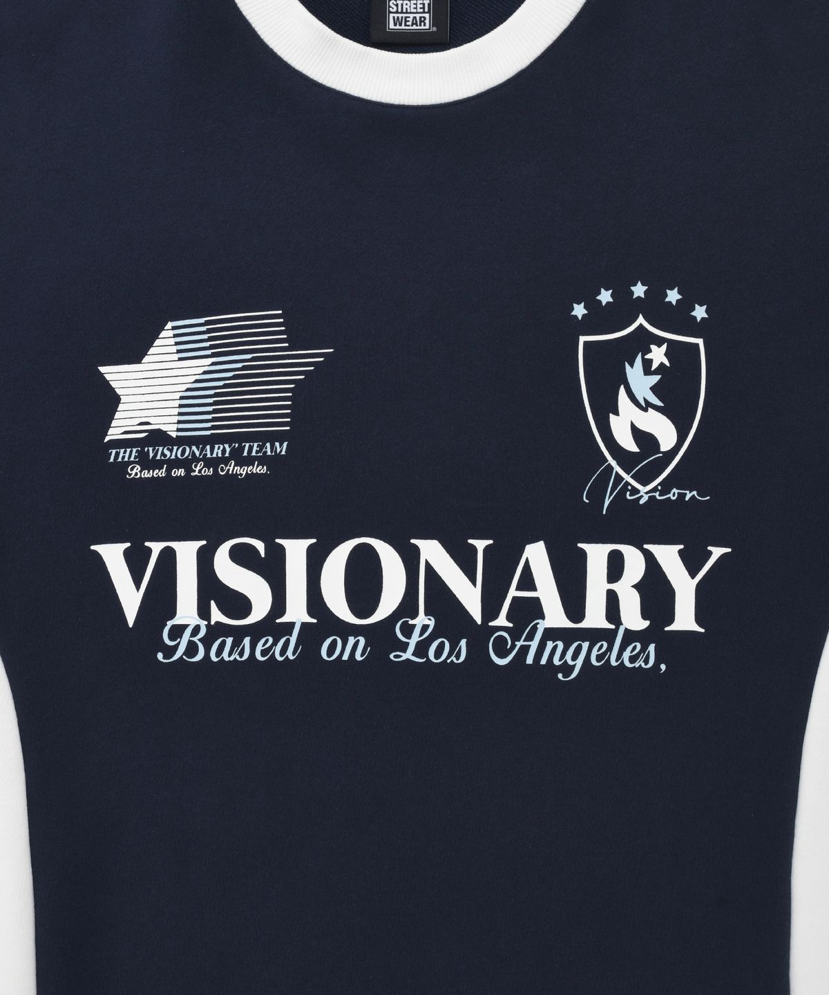 비전스트릿웨어(VISION STREETWEAR) VSW Football Crewneck Navy
