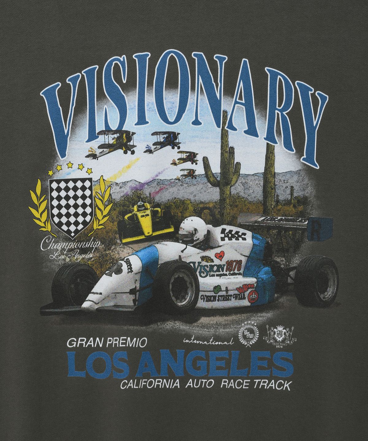 비전스트릿웨어(VISION STREETWEAR) VSW Racing Crewneck Charcoal