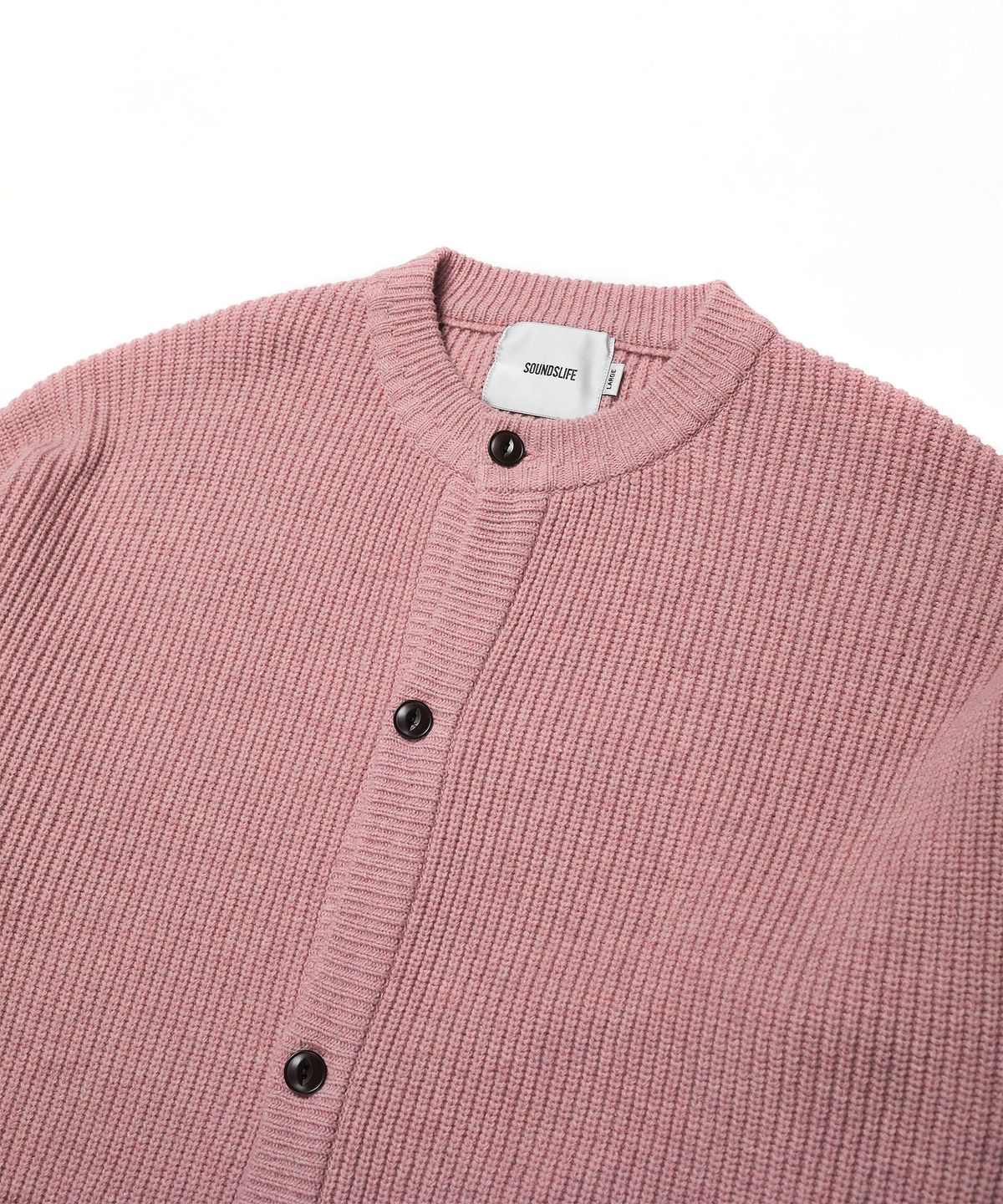 사운즈라이프(SOUNDSLIFE) Heavy Wool Cardigan Pink