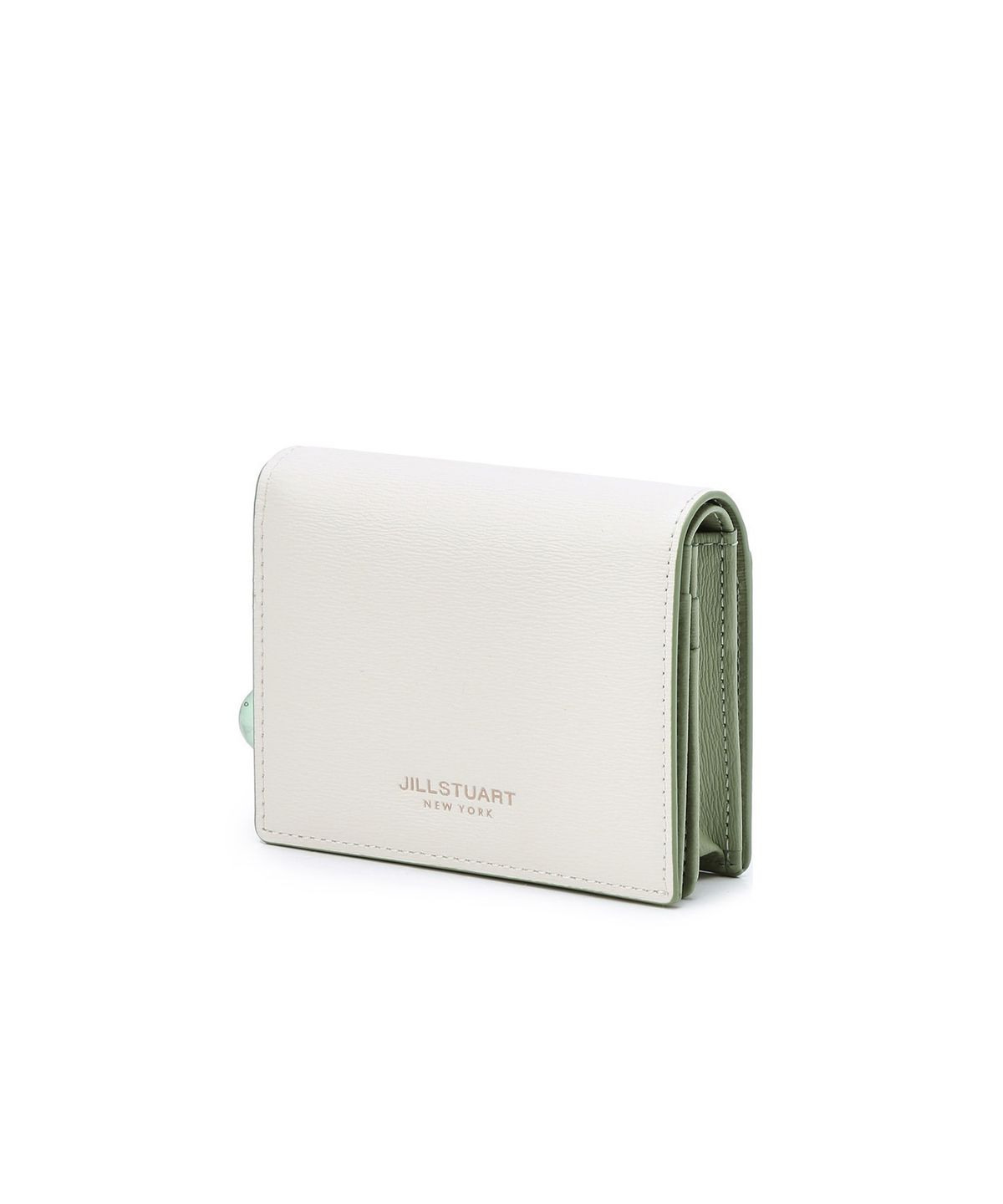 질스튜어트액세서리(JILLSTUART ACC) [아크릴볼][GIFT박스동봉 로고배색 소가죽 2단 반지갑