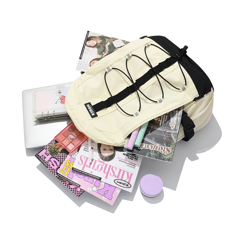 ★KIRSH★ Pocket technical string backpack ivory MUSINSA | KIRSH Pocket Technical String Backpack [Ivory]