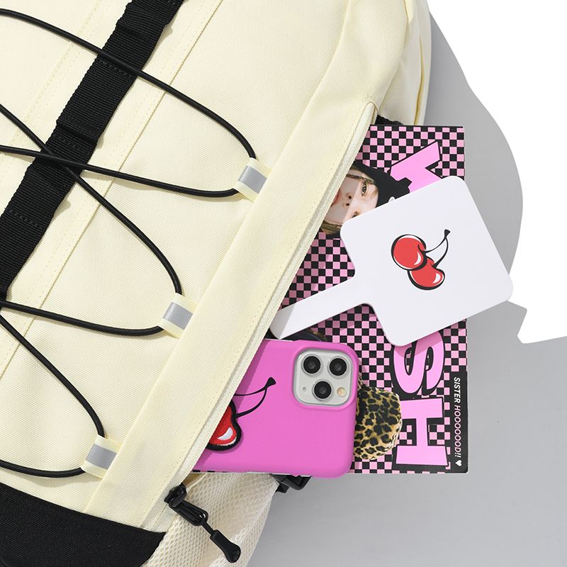 MUSINSA公式 | KIRSH Pocket Technical String Backpack [Ivory]