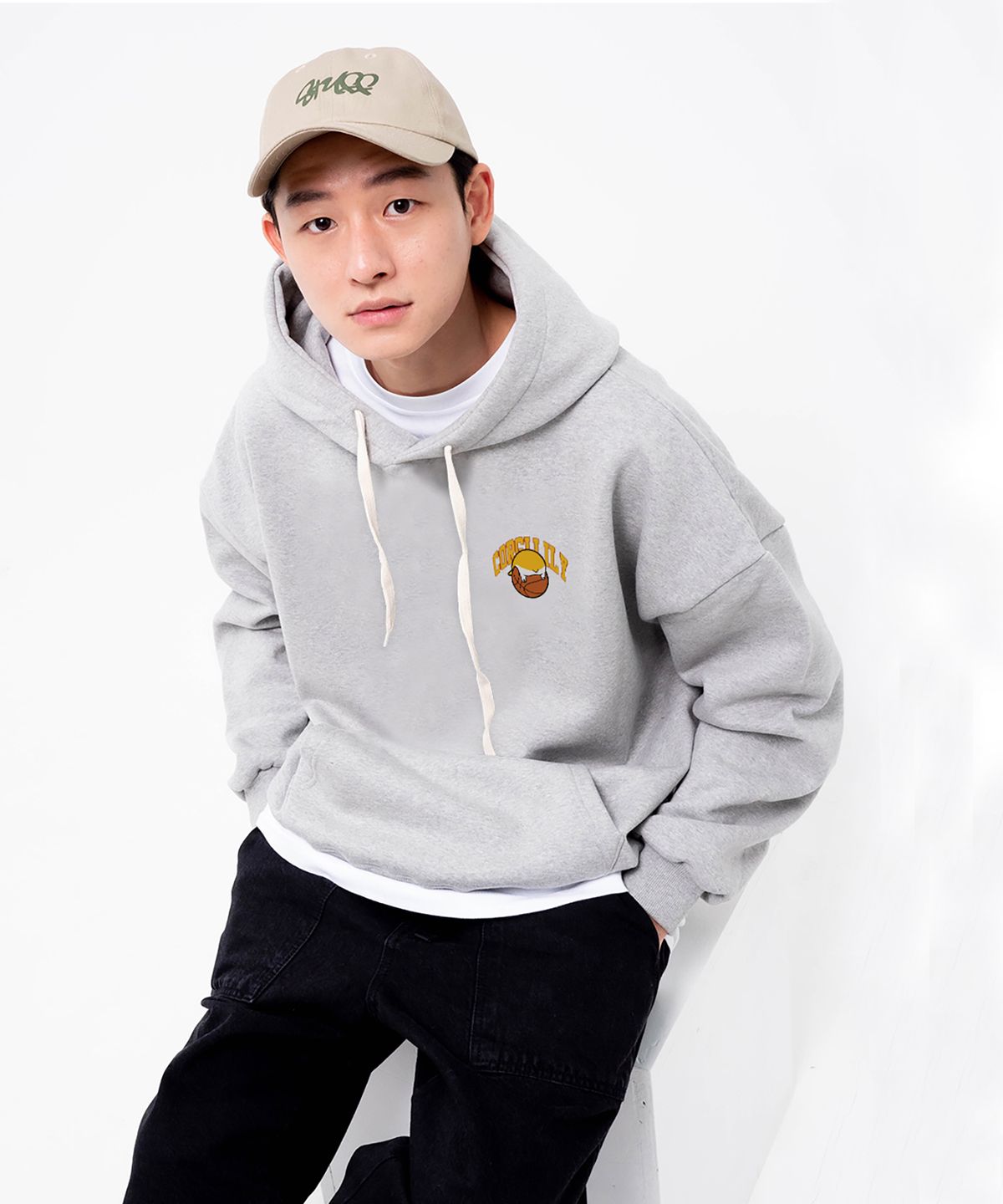 스터프(STUFF) 코기 릴리 SL 후드티