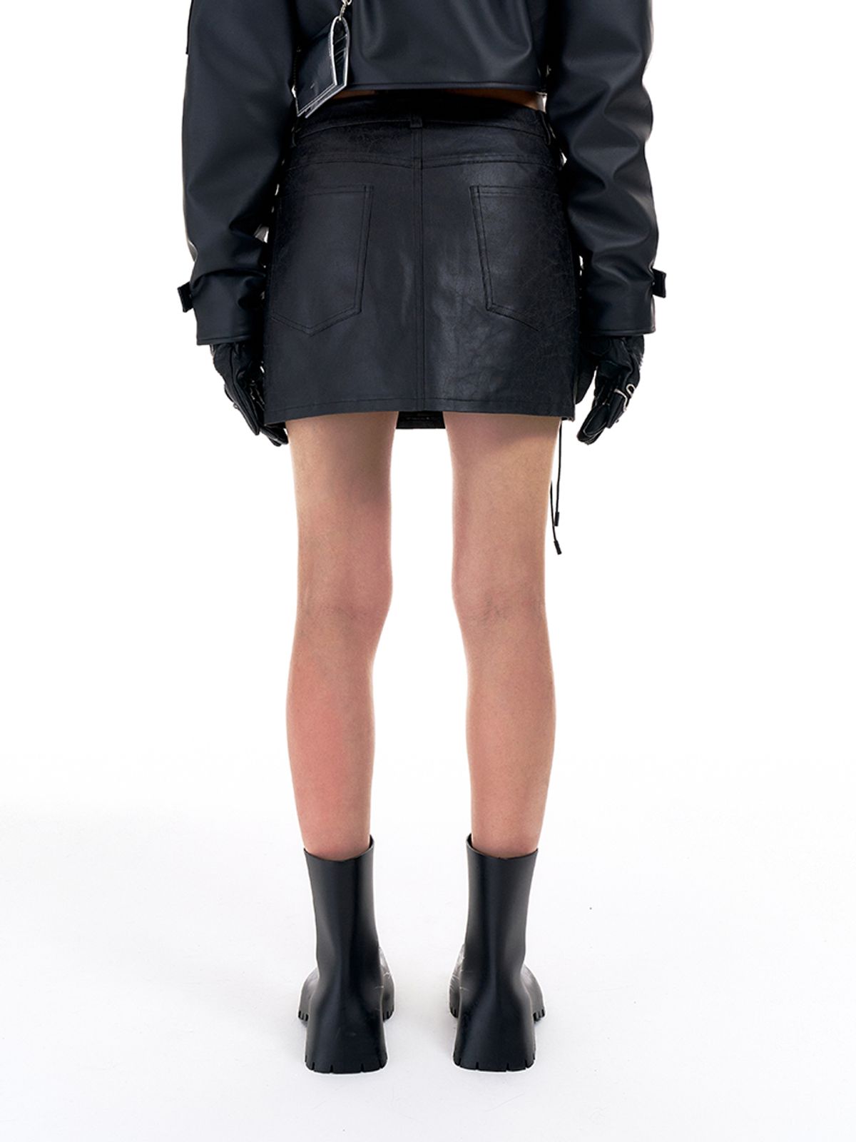 와이이이엘(YEEL) EYELET MINI SKIRT BLACK