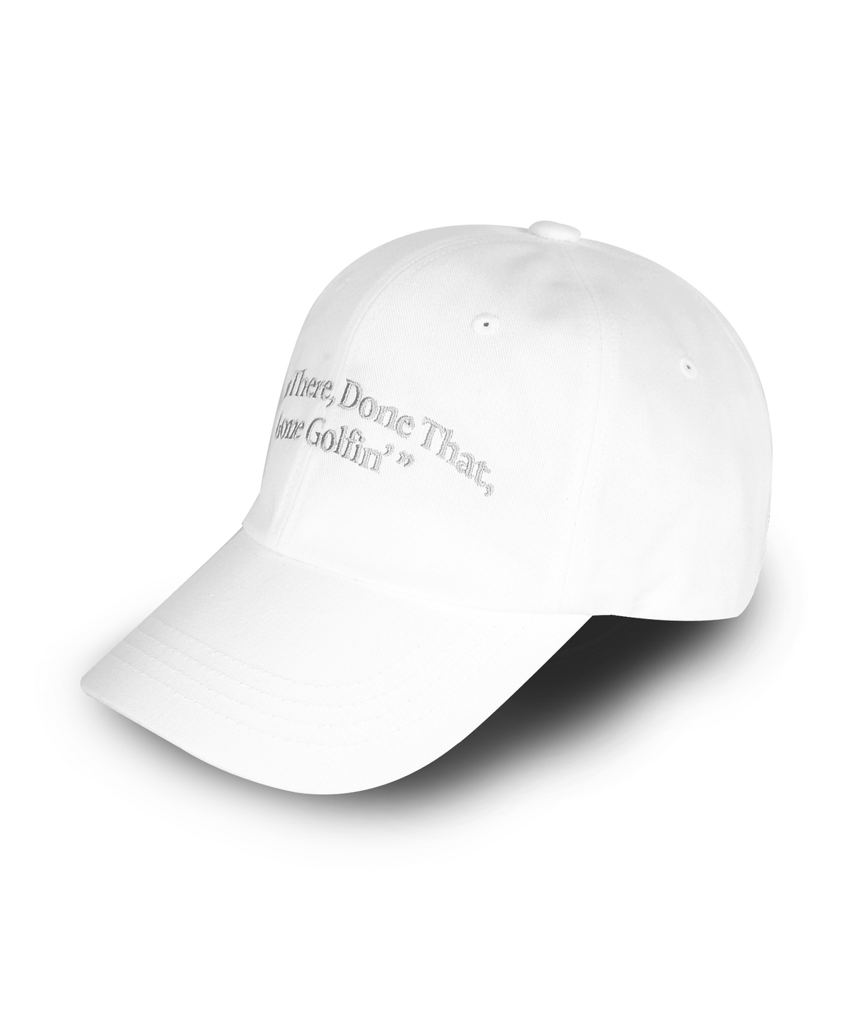 그램 아운스 파운드(GRAM OUNCE POUND) GOLFIN 6-PANEL CAP_WHITE