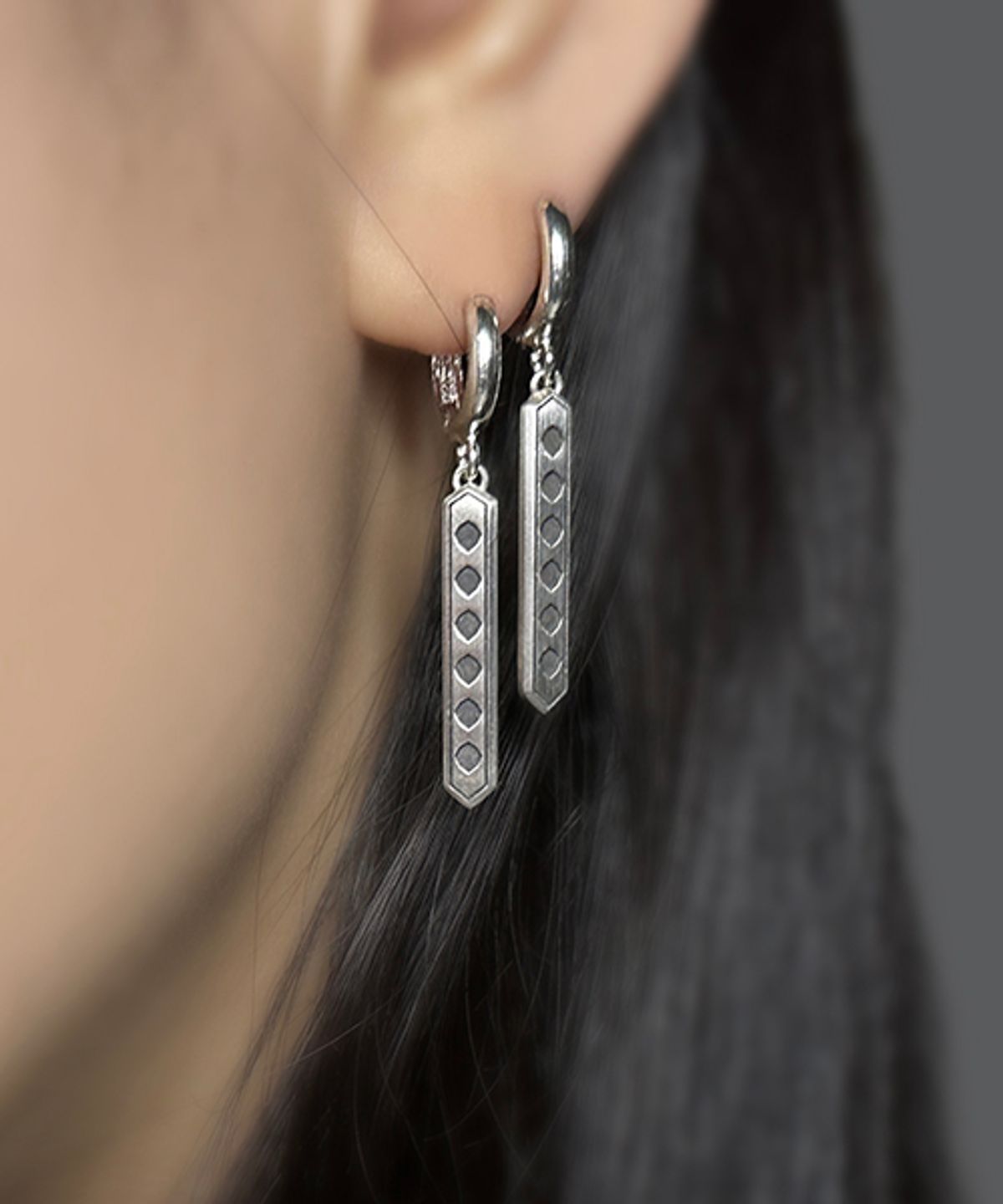 세크메트(SEKHMET) 하토르 36mm 팔각방패 귀걸이