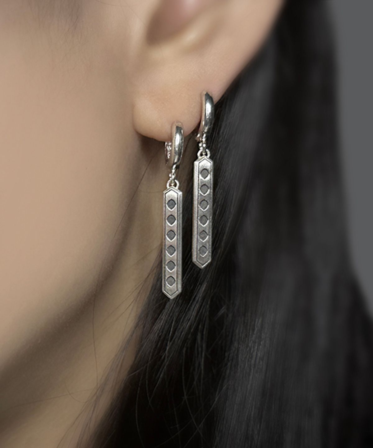 세크메트(SEKHMET) 하토르 36mm 팔각방패 귀걸이