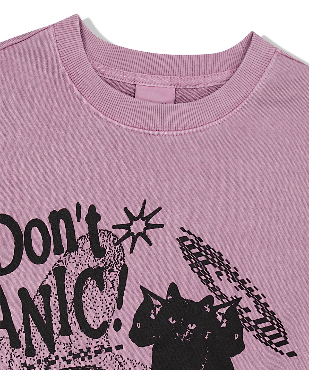 마하그리드(MAHAGRID) DON’T PANIC PIGMENT SWEATSHIRT PINK(MG2DSMM441A)