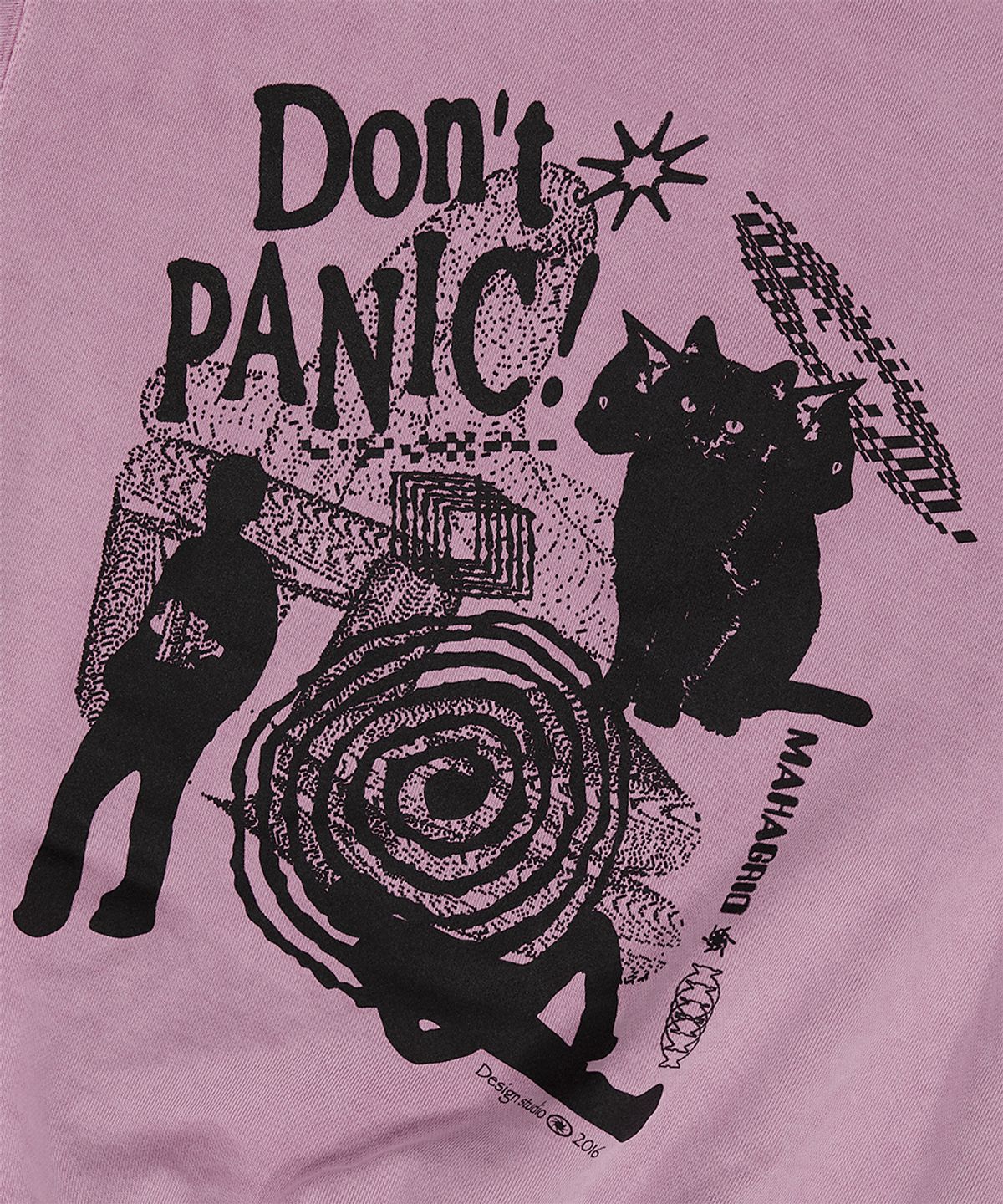 마하그리드(MAHAGRID) DON’T PANIC PIGMENT SWEATSHIRT PINK(MG2DSMM441A)