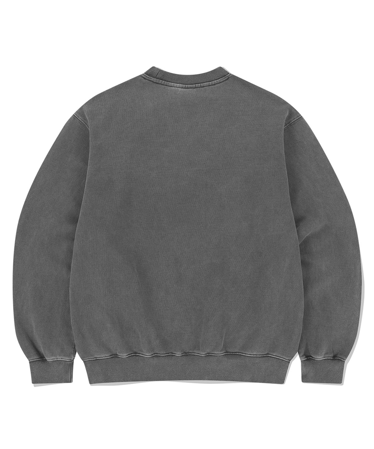 마하그리드(MAHAGRID) DON’T PANIC PIGMENT SWEATSHIRT CHARCOAL(MG2DSMM441A)