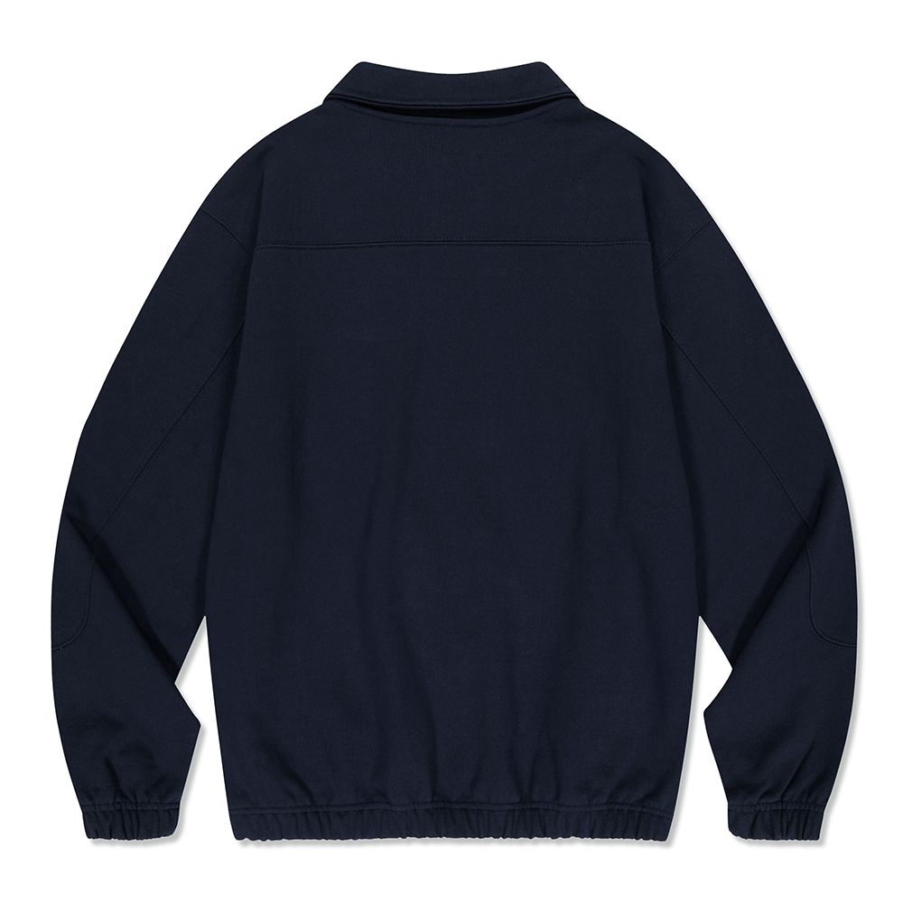 MUSINSA | MAHAGRID RALLY COLLARED SWEATSHIRT NAVY(MG2DSMM446A)