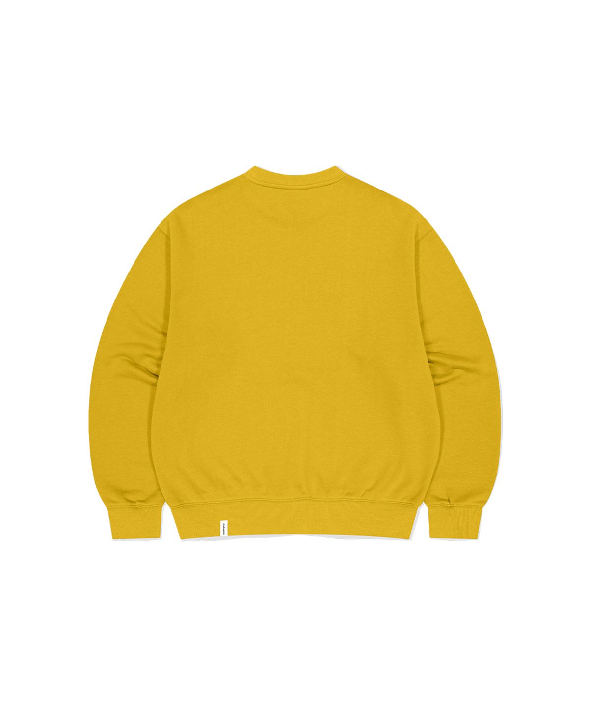 마하그리드(MAHAGRID) CURVED LOGO SWEATSHIRT MUSTARD(MG2DSMM440A)