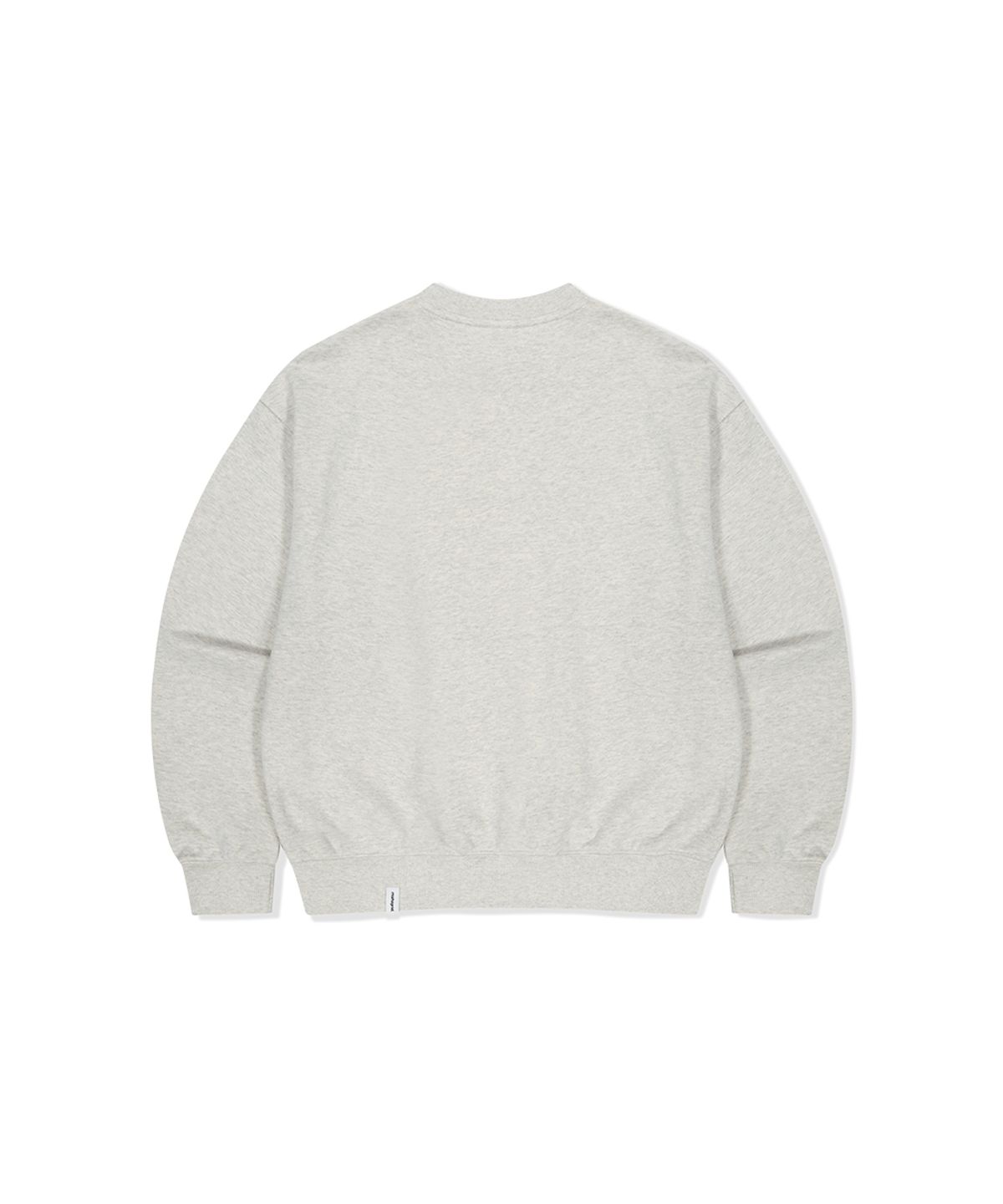 마하그리드(MAHAGRID) CURVED LOGO SWEATSHIRT OATMEAL(MG2DSMM440A)