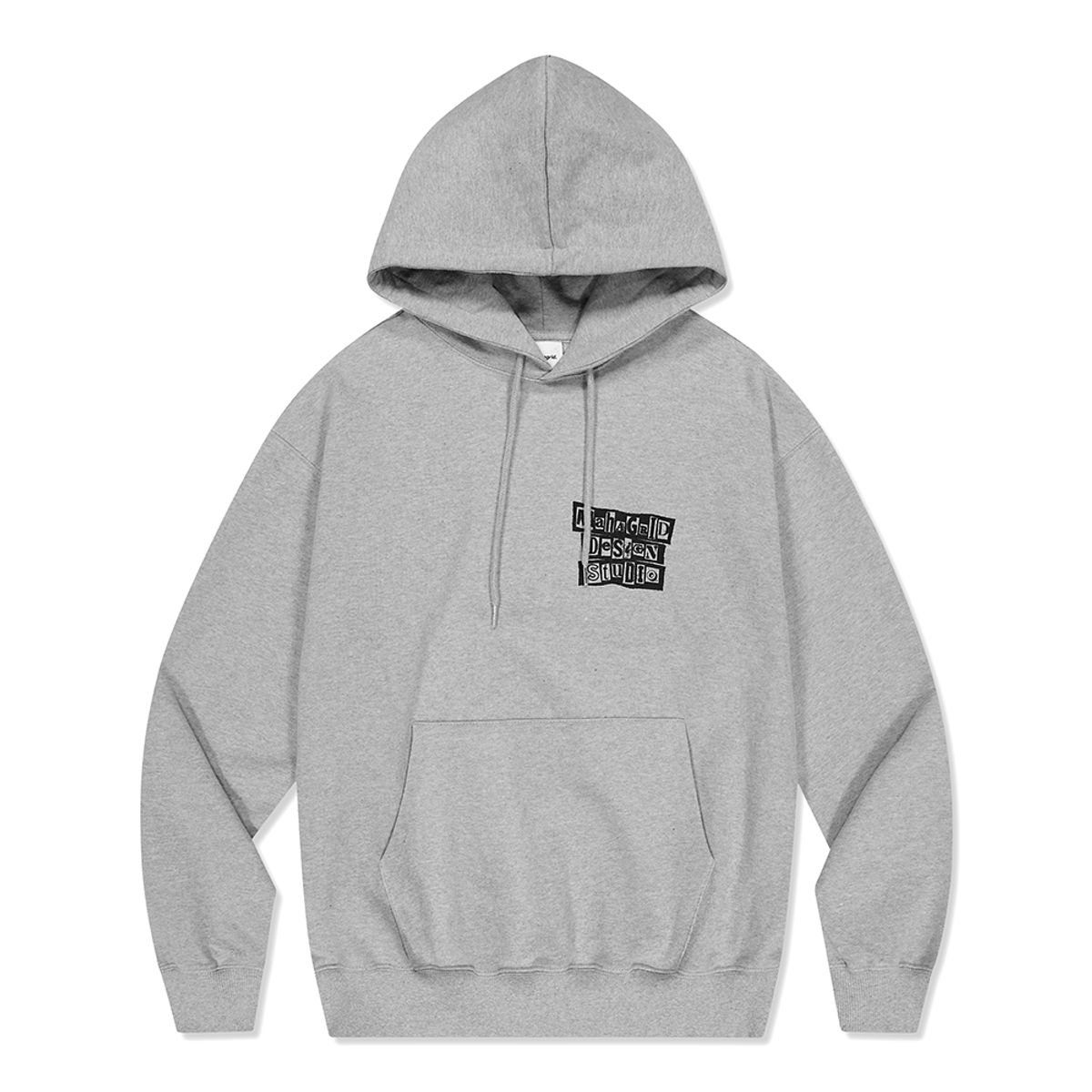 마하그리드(MAHAGRID) RANSOM NOTE HOODIE GREY(MG2DSMM401A)