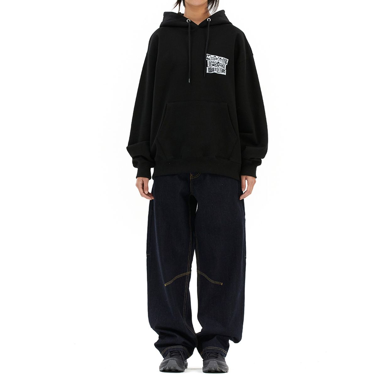마하그리드(MAHAGRID) RANSOM NOTE HOODIE BLACK(MG2DSMM401A)