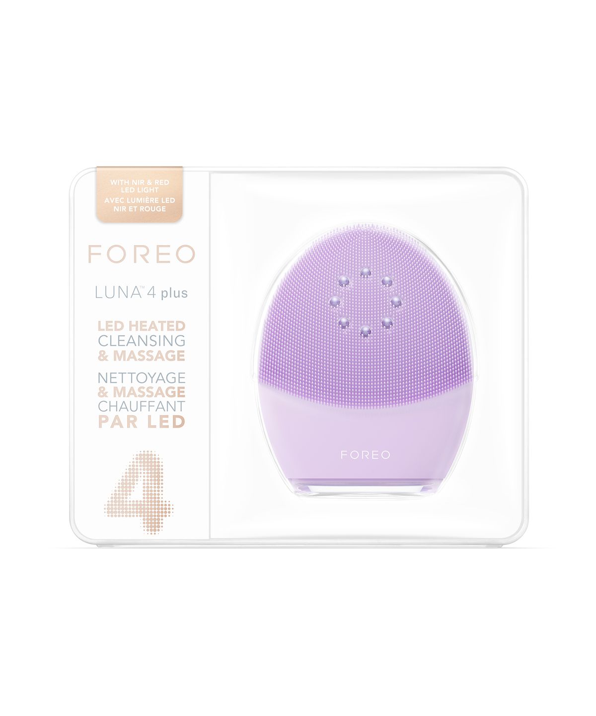 포레오(FOREO) [쇼핑백 증정/미세전류 클렌징 다비아스] 루나 4 플러스 (민감성 피부)