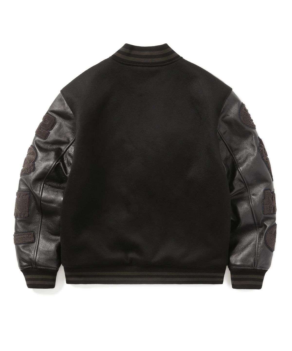 디스이즈네버댓(THISISNEVERTHAT) Records Varsity Jacket Black