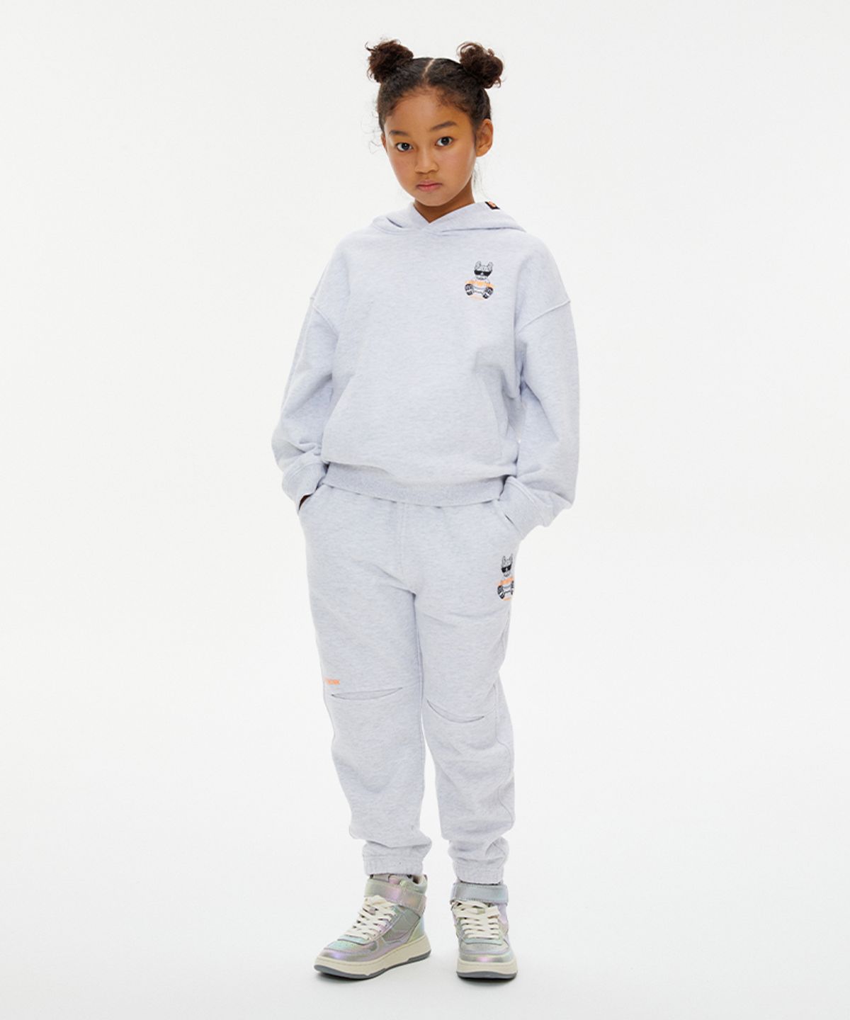 라이프워크 키즈(LIFEWORK KIDS) 키즈) 로고 힙독 조거팬츠