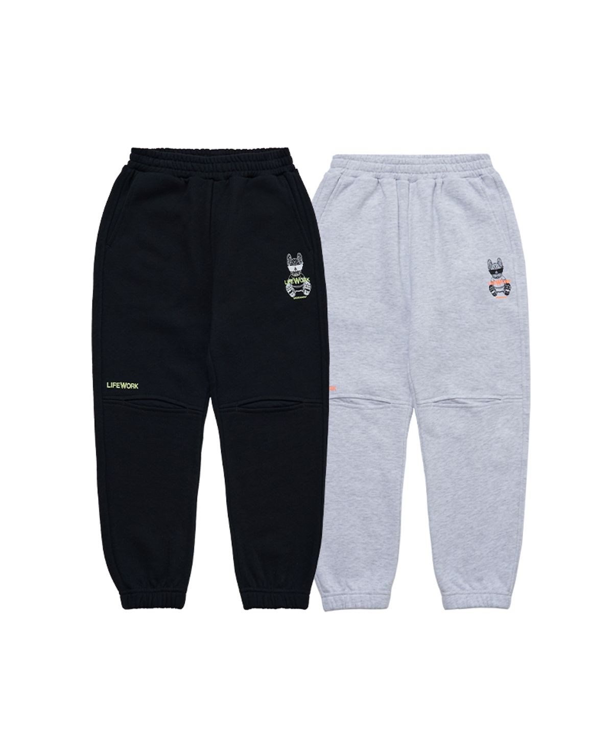 라이프워크 키즈(LIFEWORK KIDS) 키즈) 로고 힙독 조거팬츠