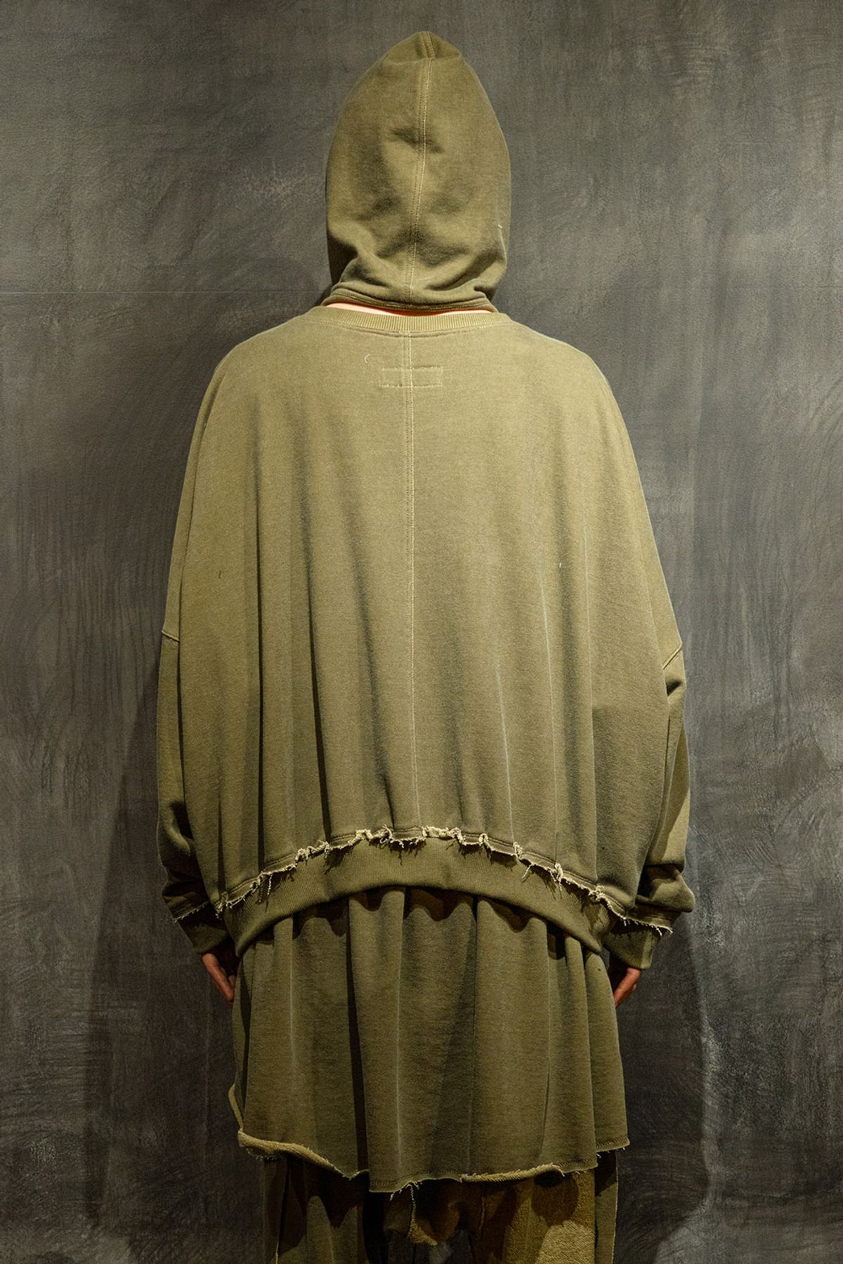 아스파라거스(ASPARAGUS) T-shirt Panel Layered Hoodie-KH