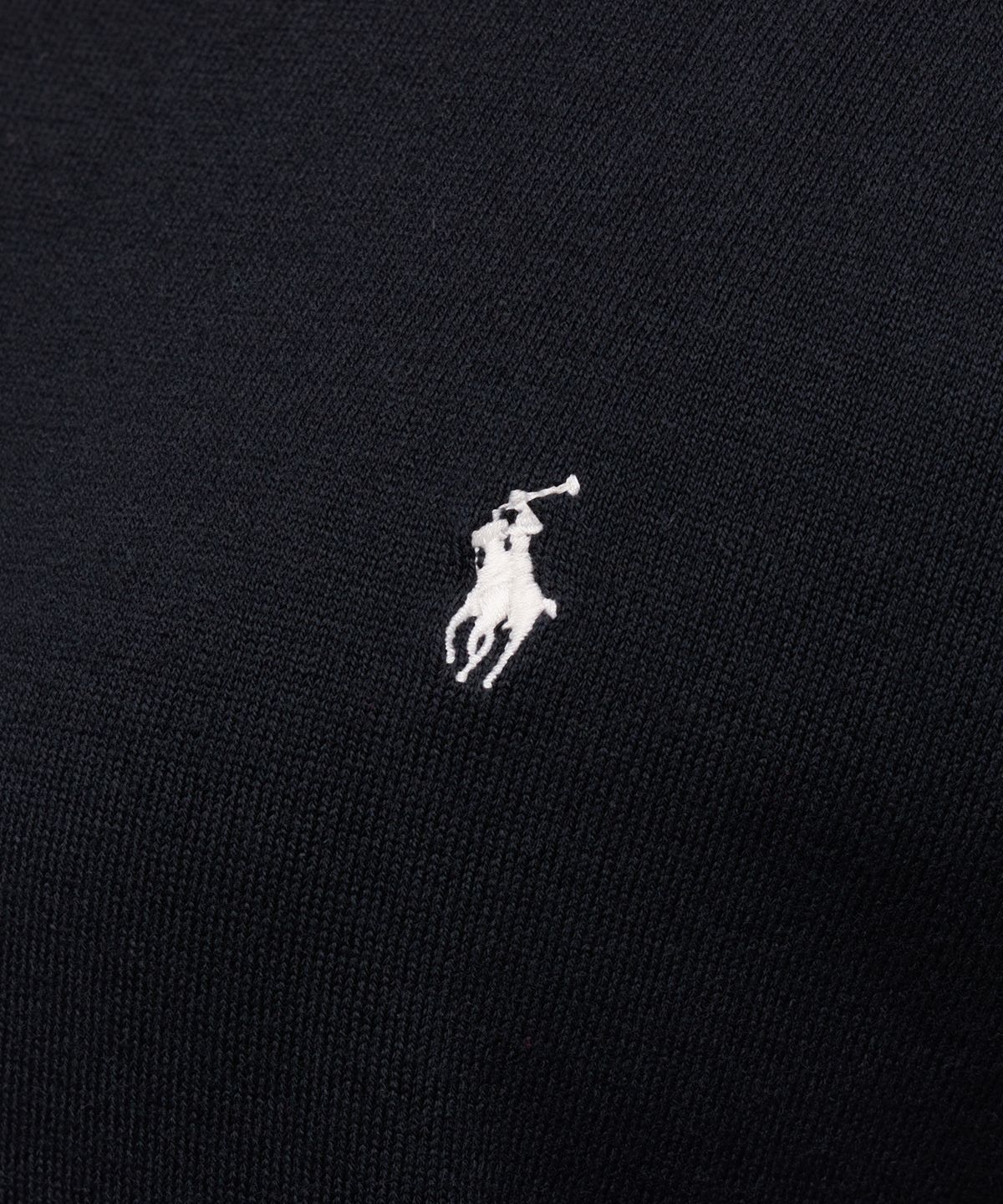 폴로 랄프 로렌(POLO RALPH LAUREN) W 코튼 블렌드 숏 슬리브 스웨터 - 블랙