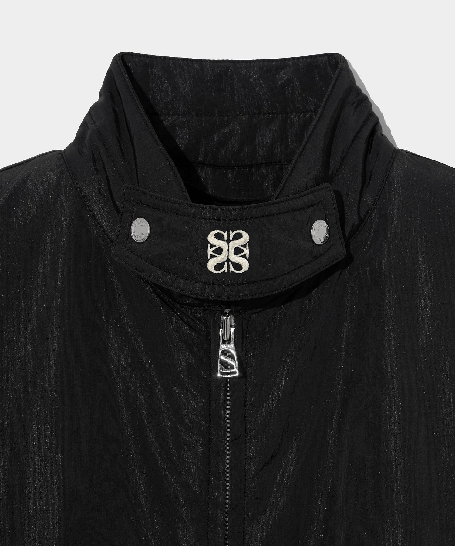 ブルゾン SATUR Santee Nylon Oversized Blouson MA1 Jacket Pirate Black MUSINSA公式 | SATUR Santee Nylon Oversized Blouson MA-1