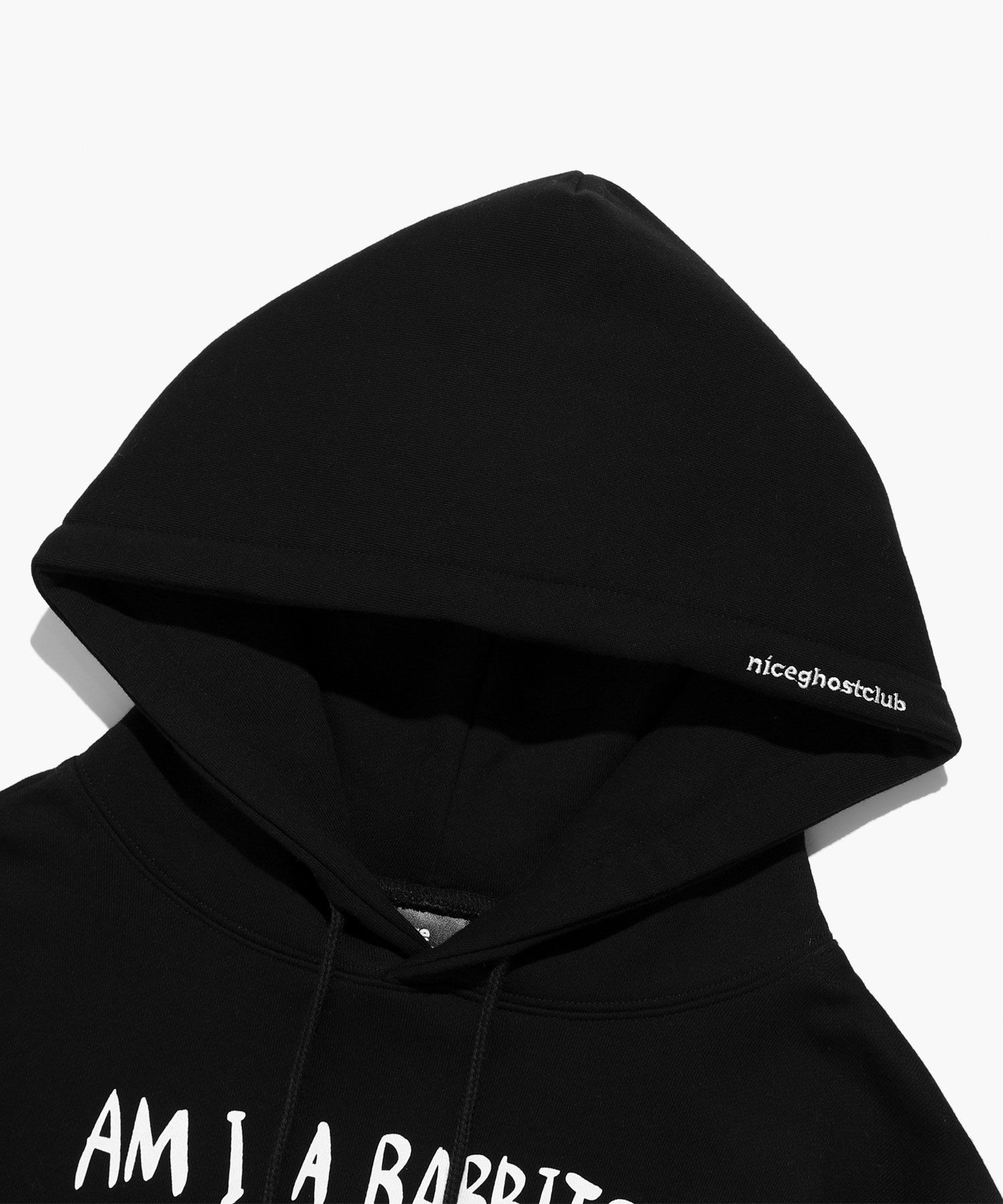 MUSINSA | NICE GHOST CLUB RABBIT OR BEAR HOODIE_BLACK