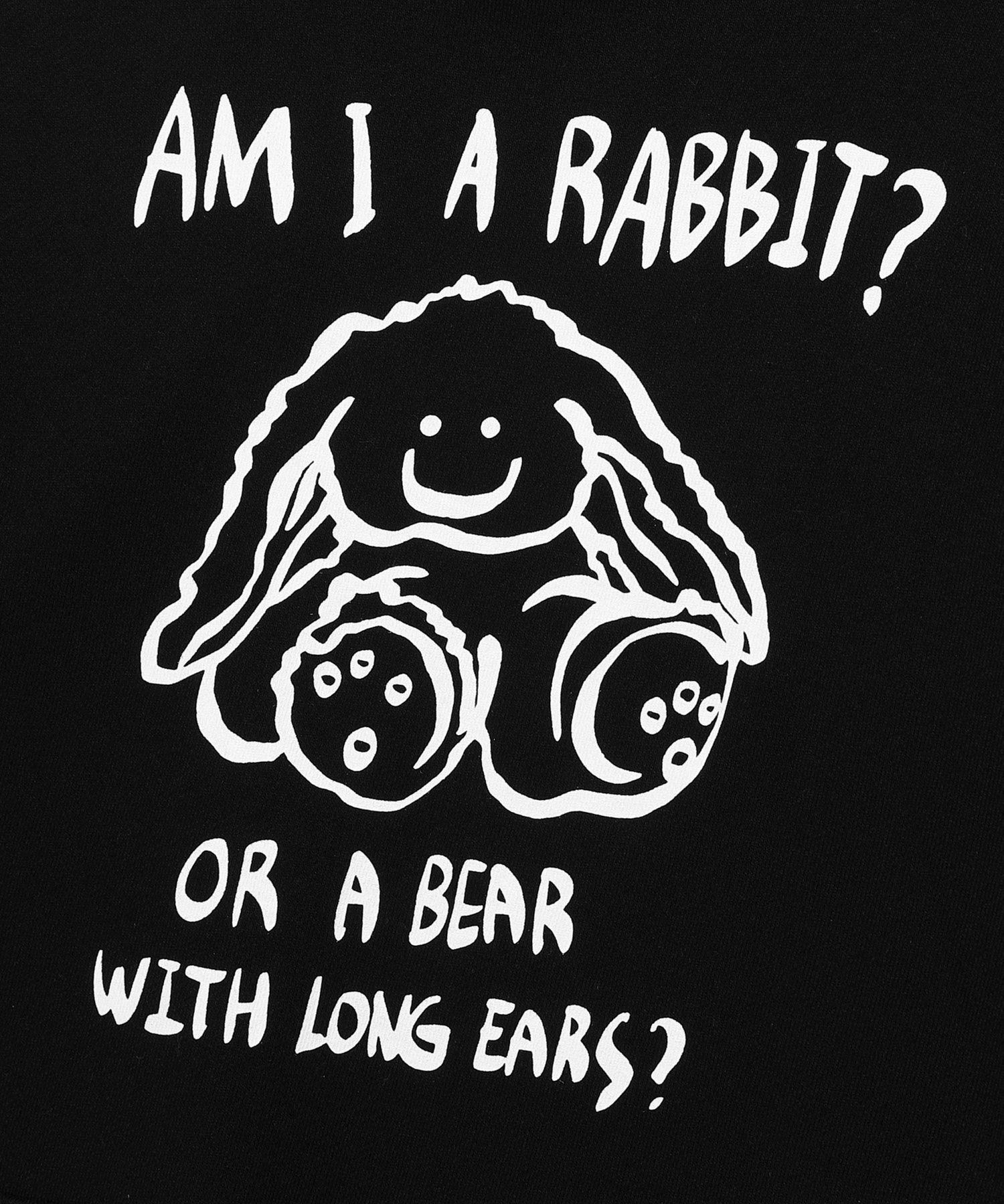 MUSINSA | NICE GHOST CLUB RABBIT OR BEAR HOODIE_BLACK