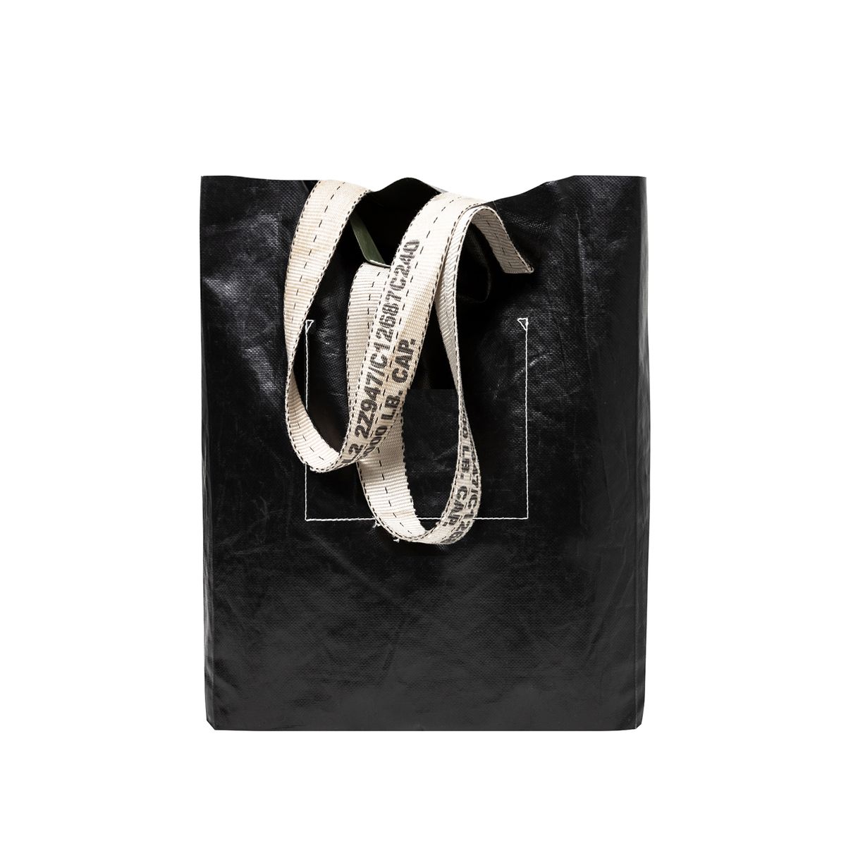 카네이테이(KANEITEI) RATCHET BAR VERTICAL TOTE BAG (BLACK) / UPCYCLED