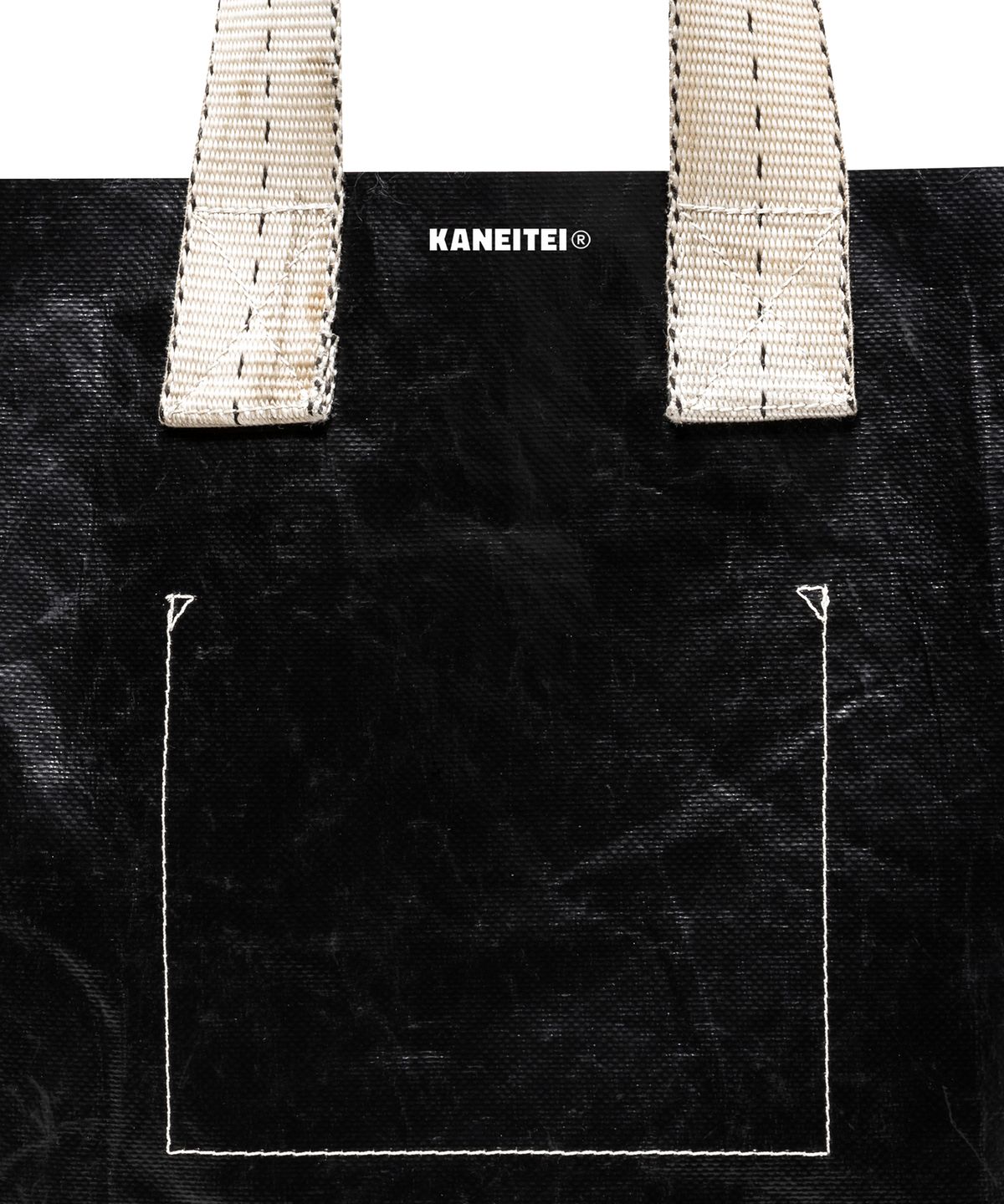 카네이테이(KANEITEI) RATCHET BAR VERTICAL TOTE BAG (BLACK) / UPCYCLED